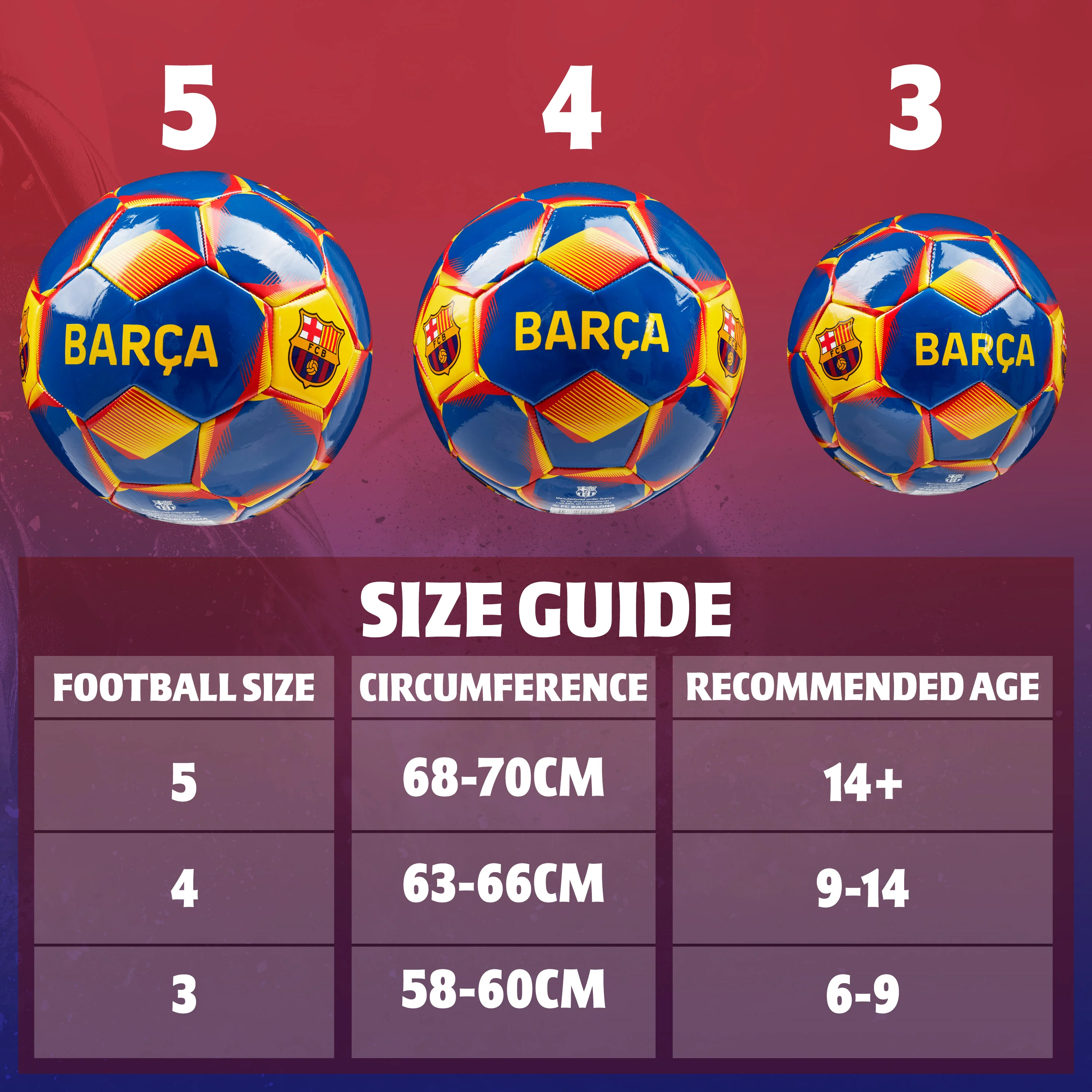 FC Barcelona Football - Soccer Ball for Adults & Teenagers - Size 4 - Image 6