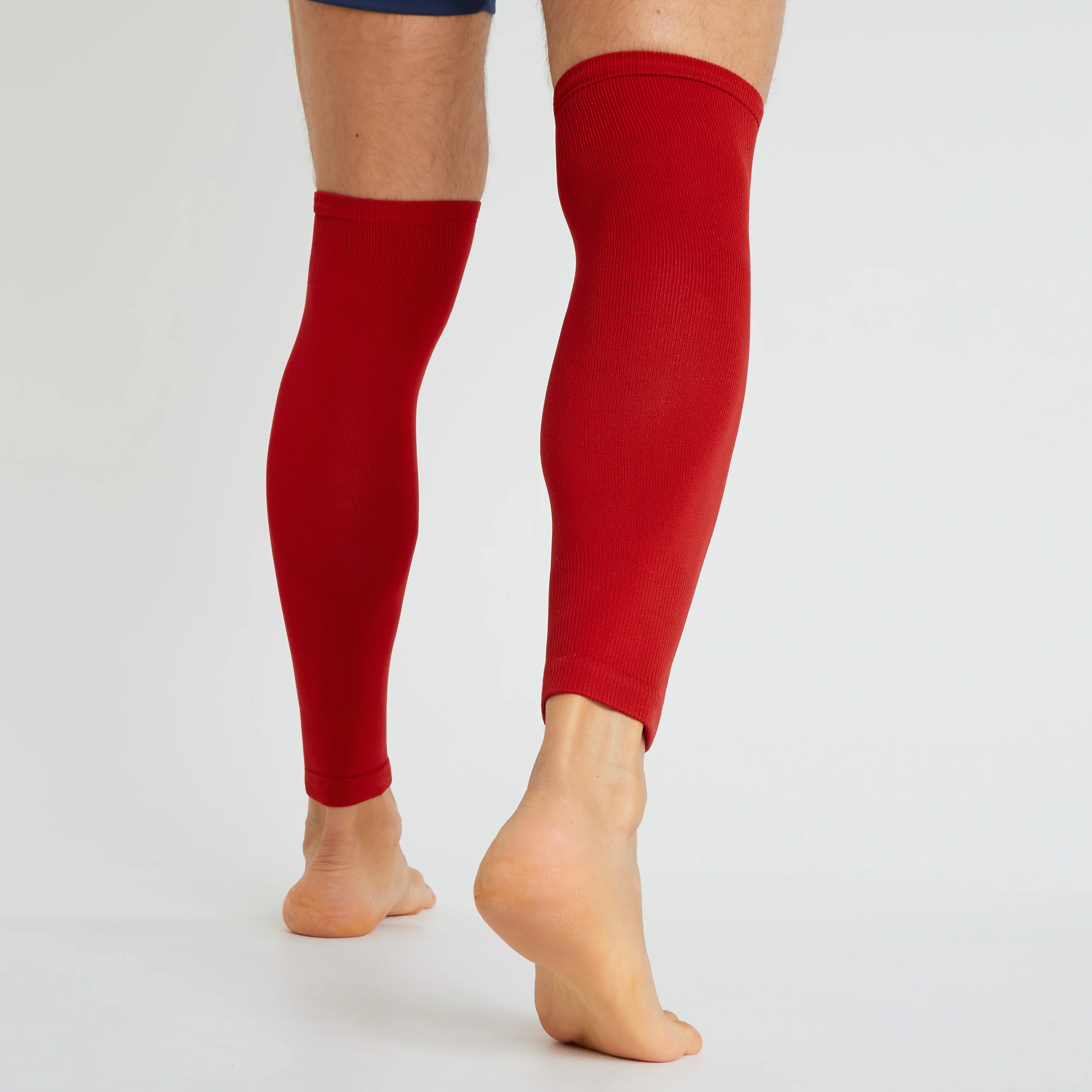 Football Sock Sleeves for Men and Teenagers - Leg Warmers Shin Guard Sleeves - Image 29