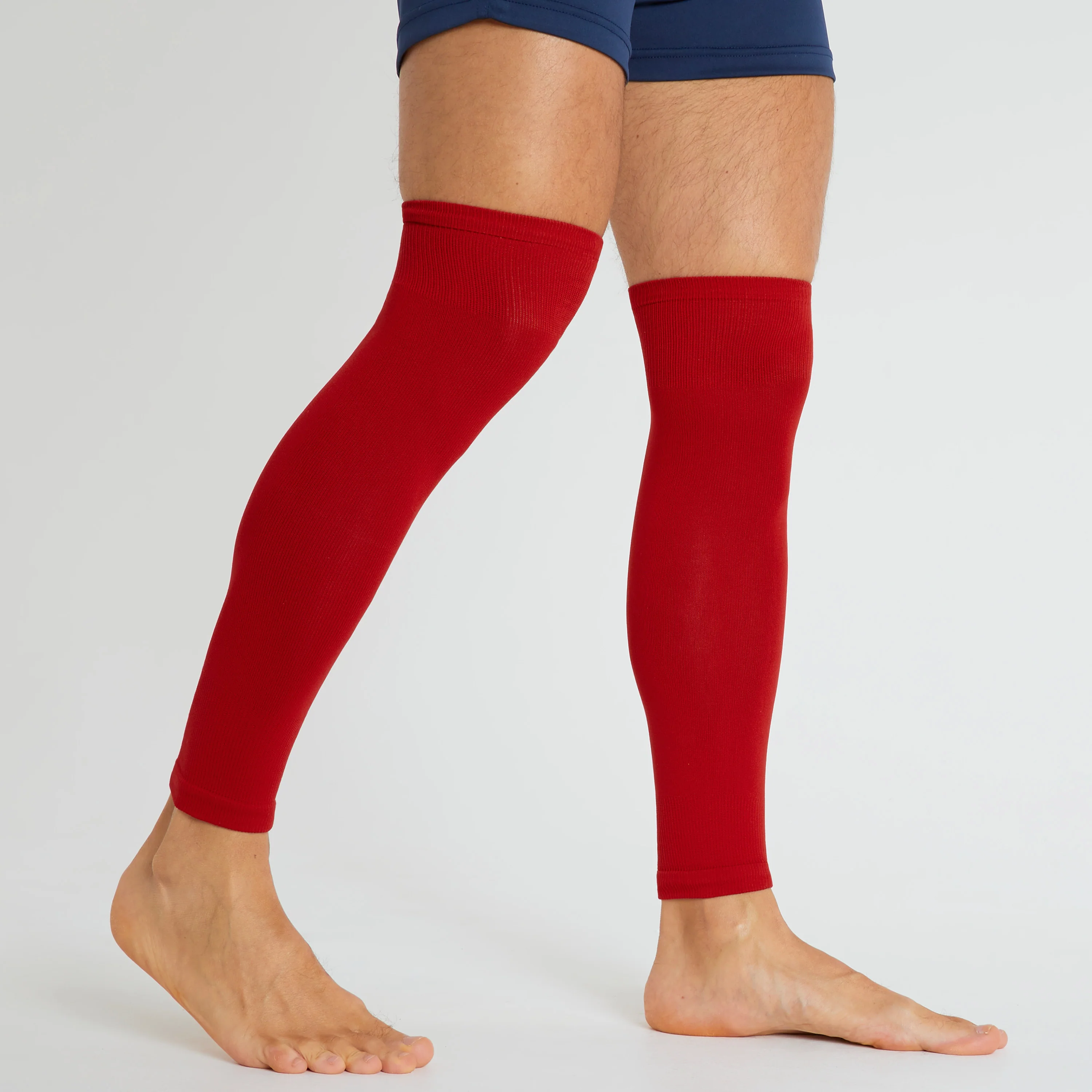 Football Sock Sleeves for Men and Teenagers - Leg Warmers Shin Guard Sleeves - Image 30