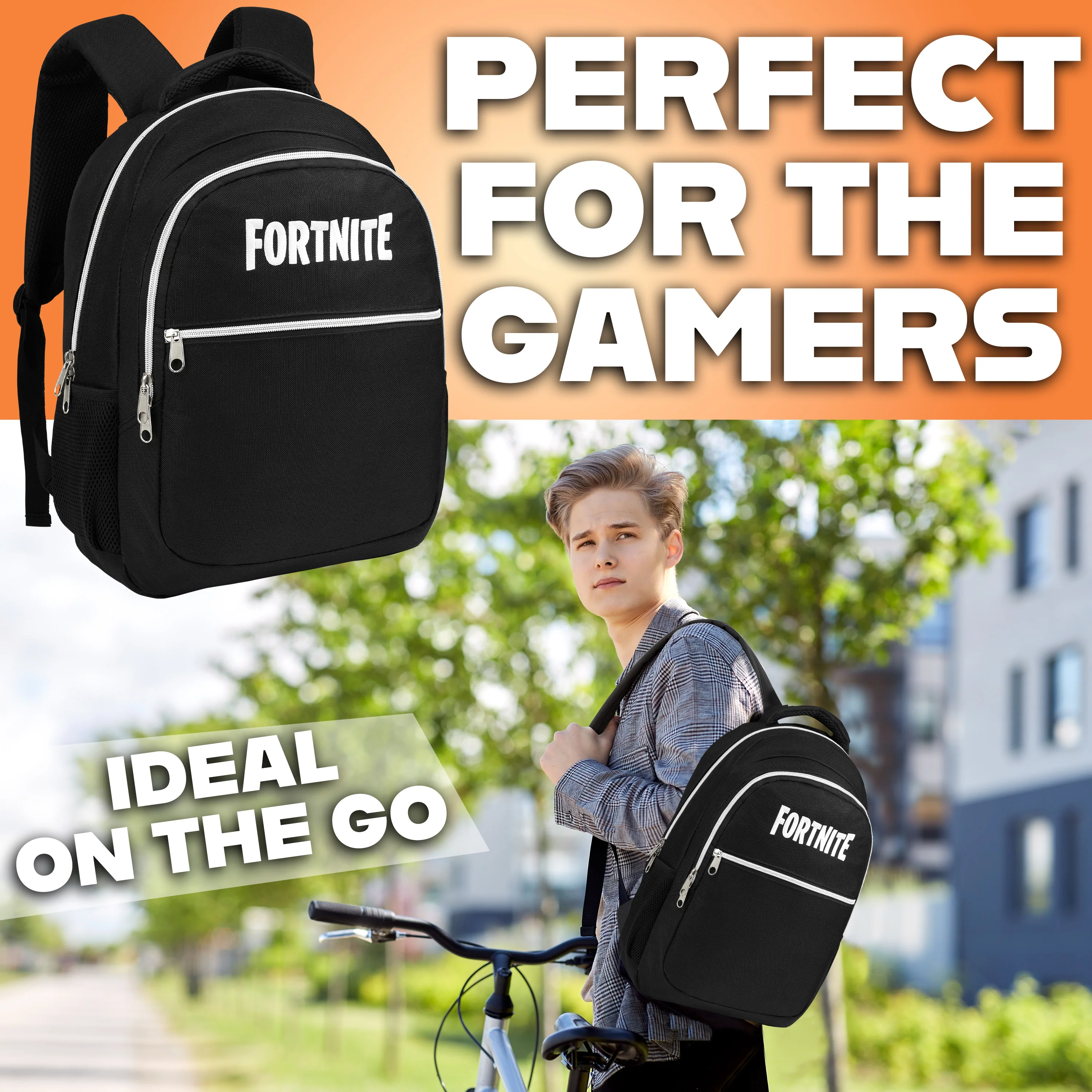 Fortnite Backpack for Kids Teenagers Gaming Rucksack School Bag Camo Daypack Travel Bag for Days Out PE Sports Gamer Gifts - Image 2
