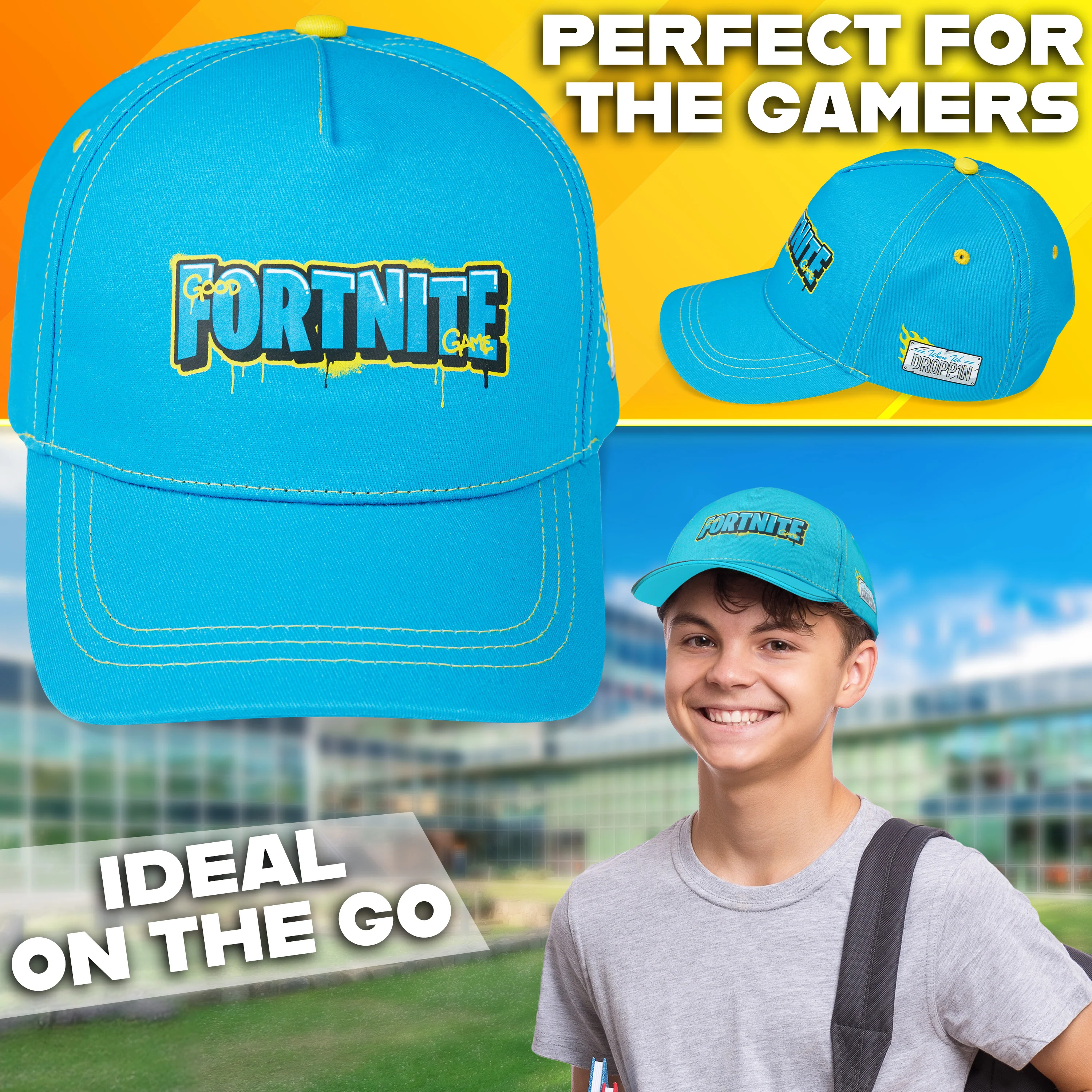 Fortnite Baseball Cap for Kids Teens Peaked Cap Lightweight Sun Hat - Image 2