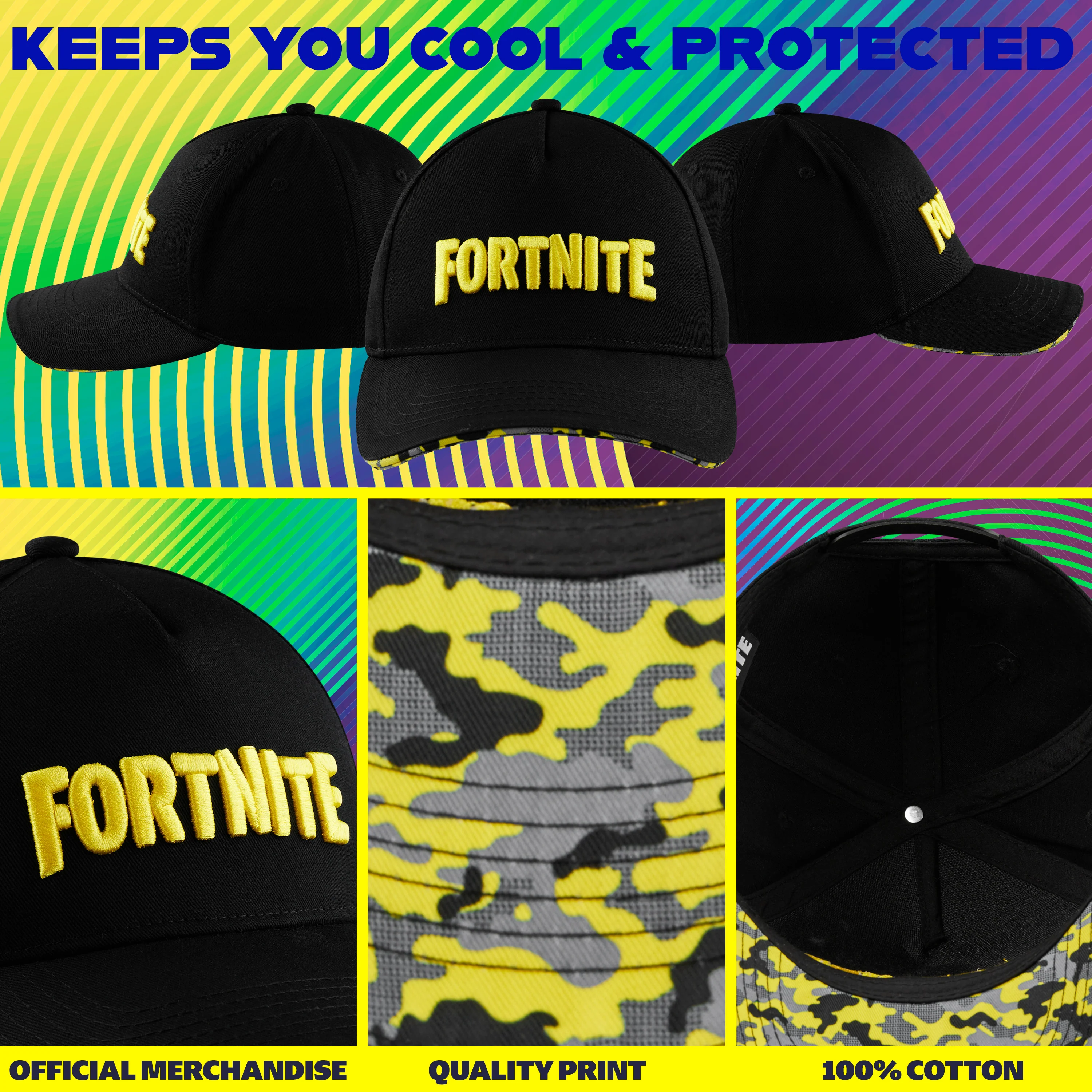 Fortnite Baseball Cap for Kids Teens Peaked Cap Lightweight Sun Hat Casual Sports Running Holiday Essentials Gamer Gifts - Image 4