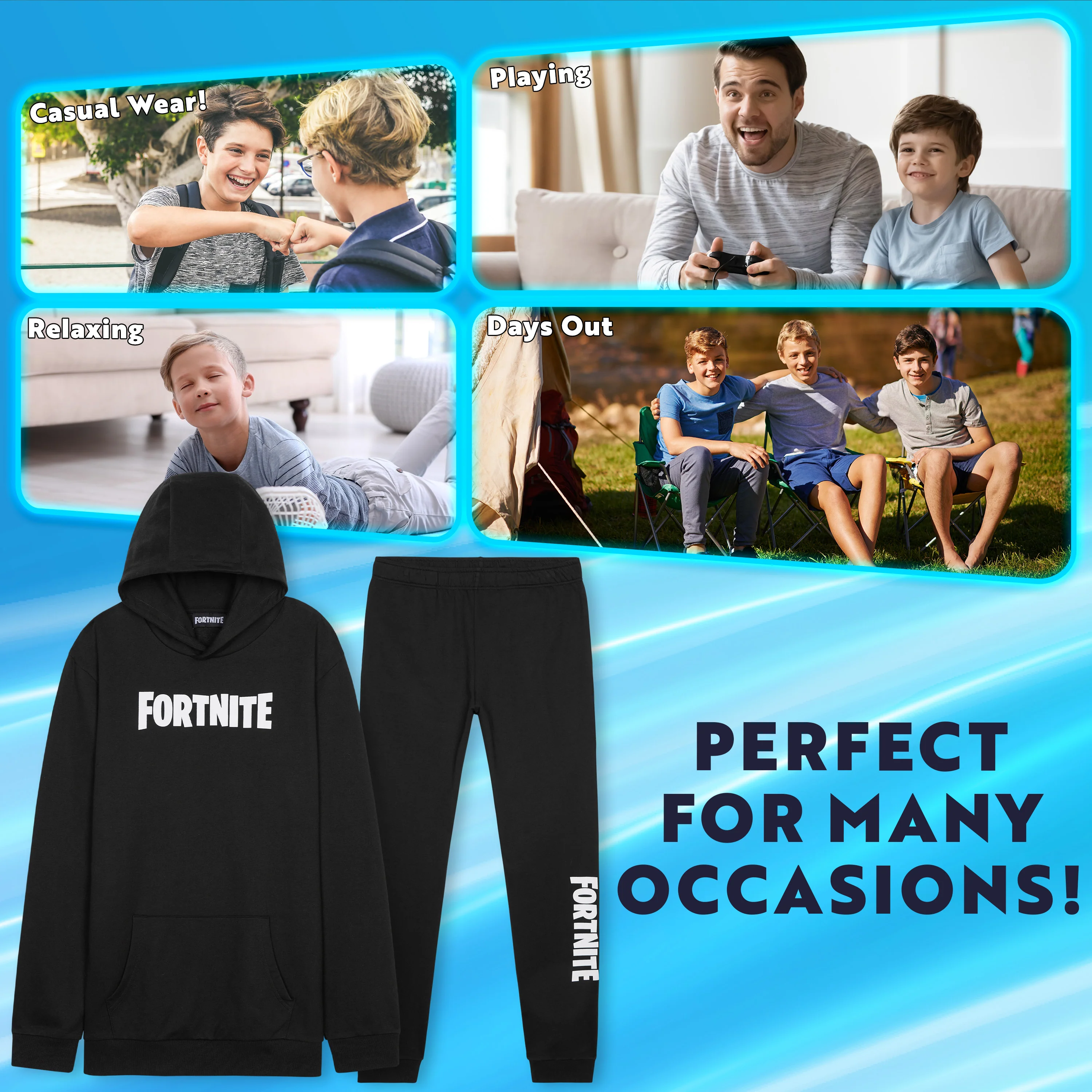 Fortnite Boys Tracksuit Set, Comfy Loungewear Activewear - Gaming Gifts for Boys - Image 4