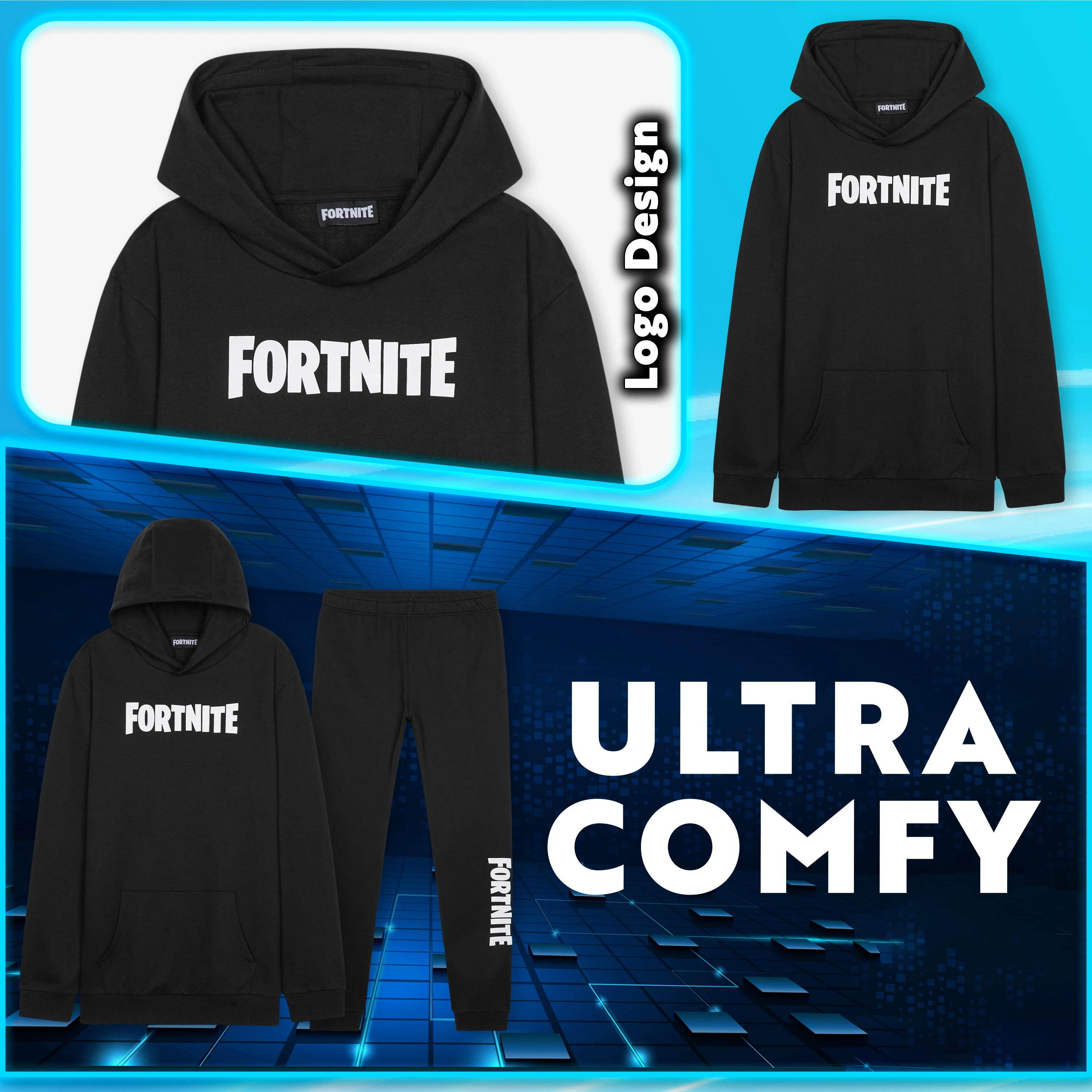 Fortnite Boys Tracksuit Set, Comfy Loungewear Activewear - Gaming Gifts for Boys - Image 5