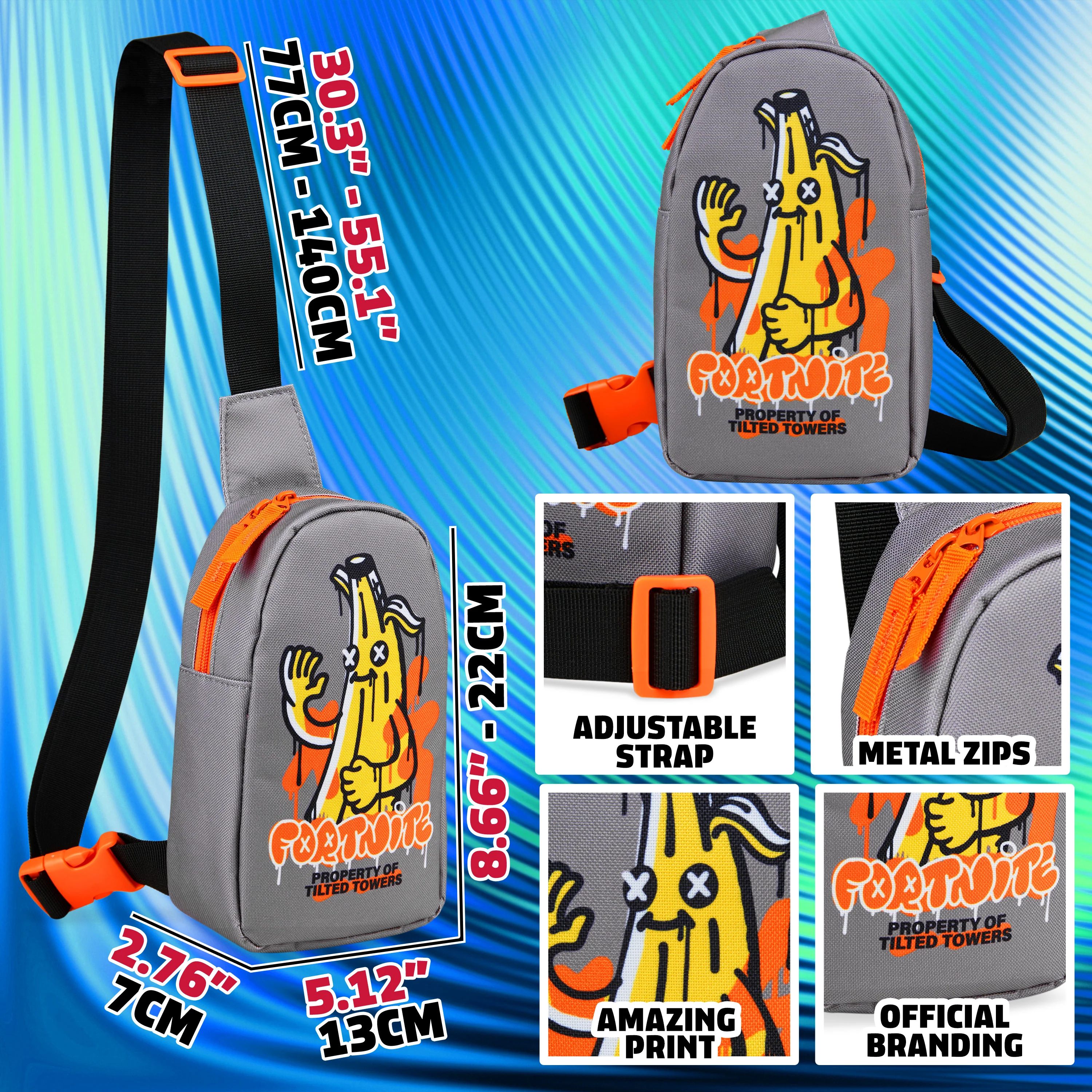 Fortnite Crossbody Bag for Boys Teens Shoulder Chest Sling Bag for Travel Holidays - Image 6
