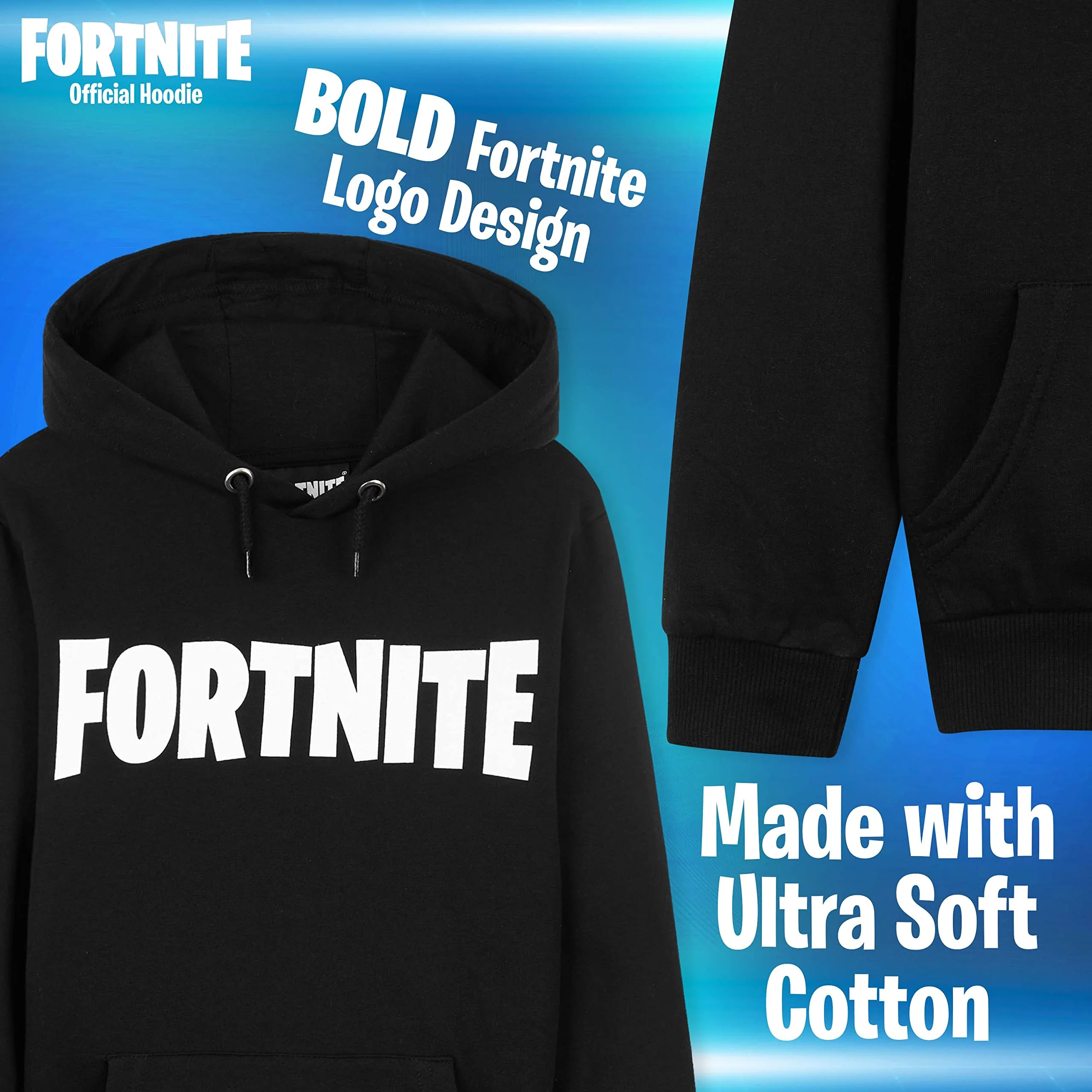 Fortnite Hoodie For Boys, Kids Gaming Jumper, Official Gifts For Boys - Image 3