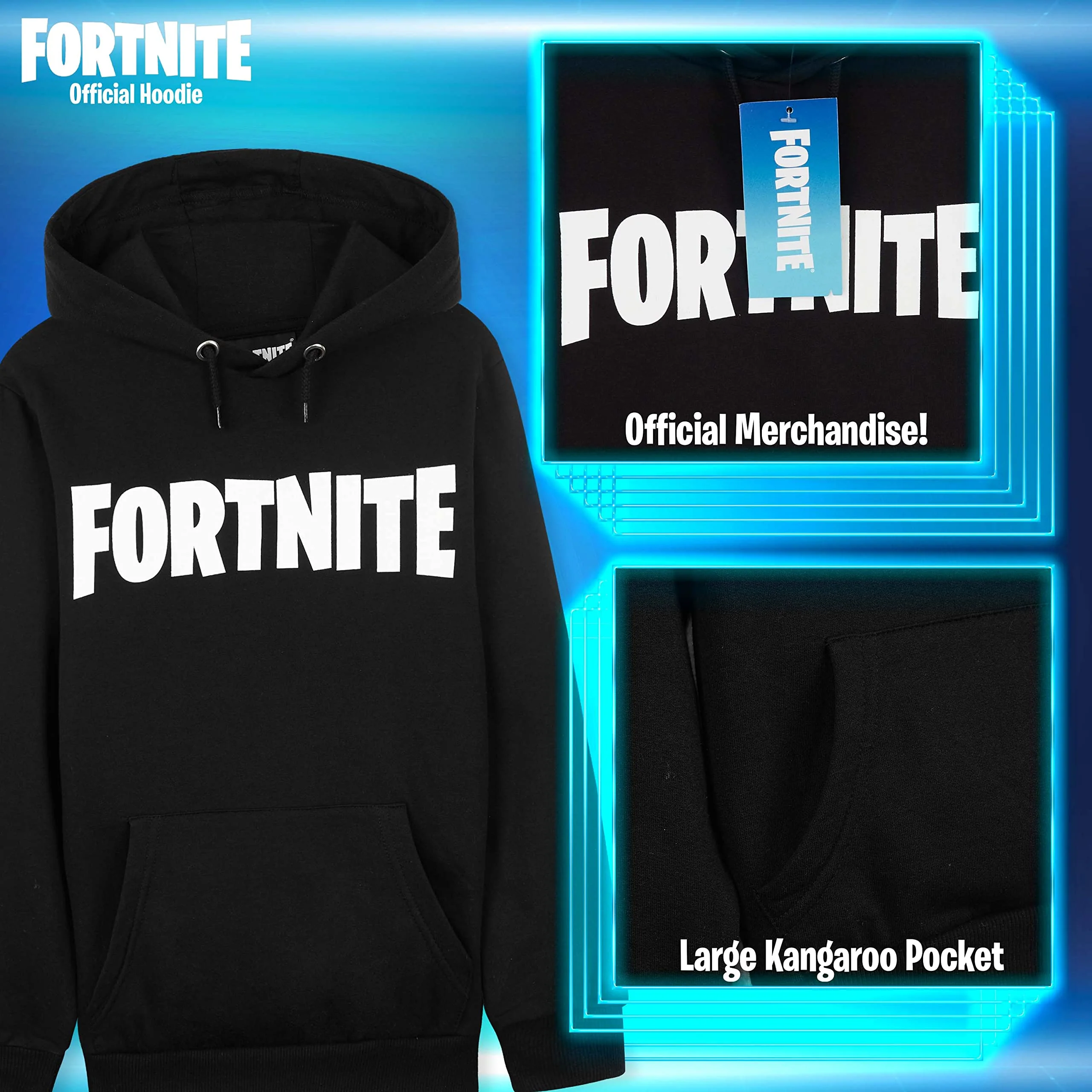 Fortnite Hoodie For Boys, Kids Gaming Jumper, Official Gifts For Boys - Image 5