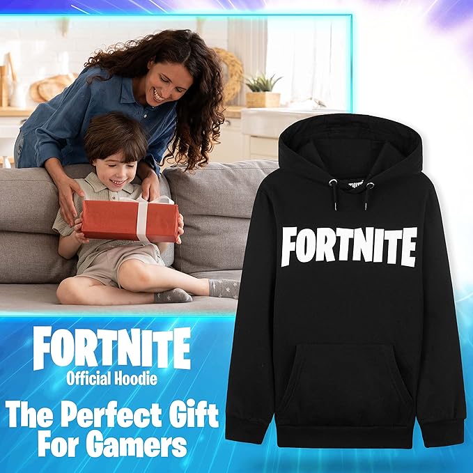 Fortnite Hoodie for Boys - Official Gaming Jumper Kids Clothes with Hood - Image 6