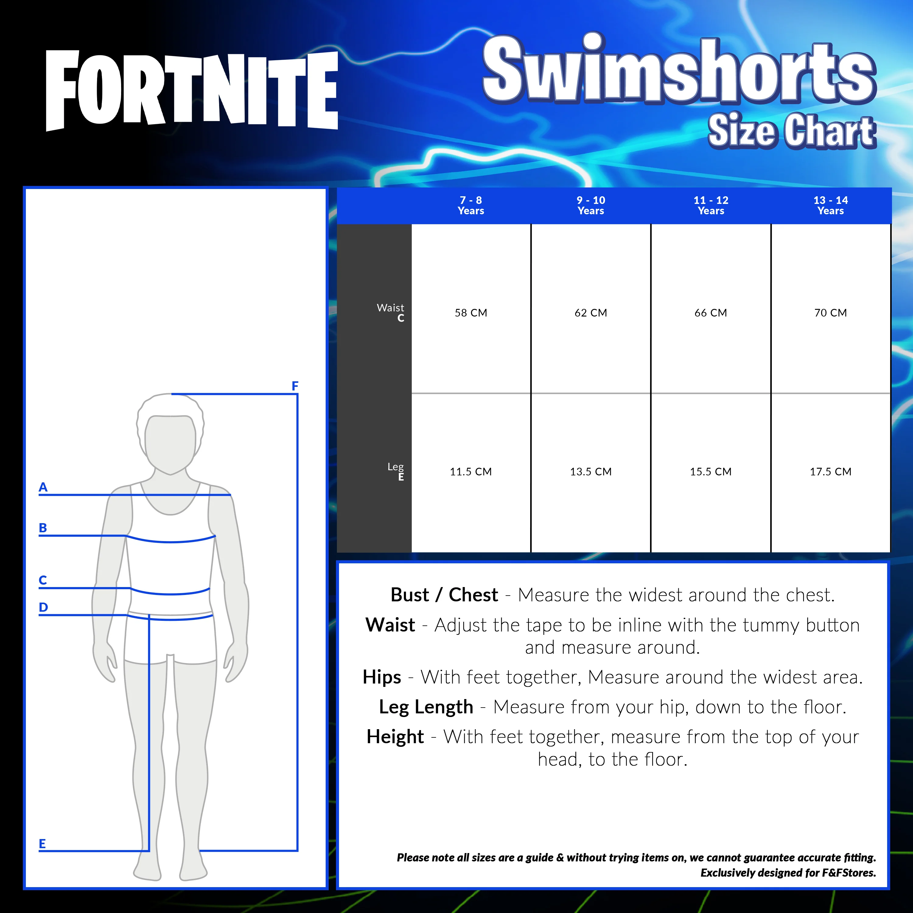 Fortnite Swim Shorts Trunks with Emote Print & Elasticated Waist for Boys Teens - Image 13
