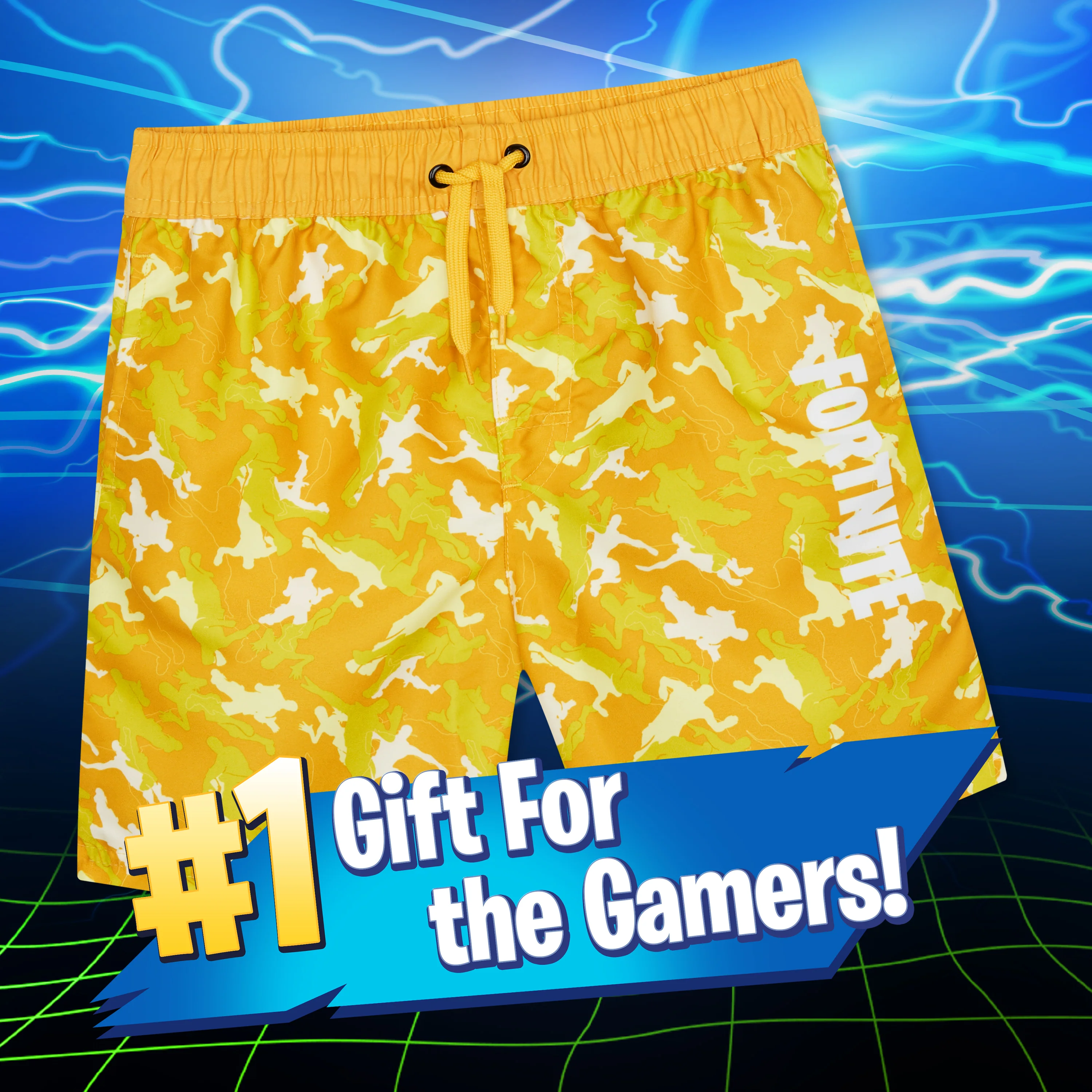 Fortnite Swim Shorts Trunks with Emote Print & Elasticated Waist for Boys Teens - Image 8