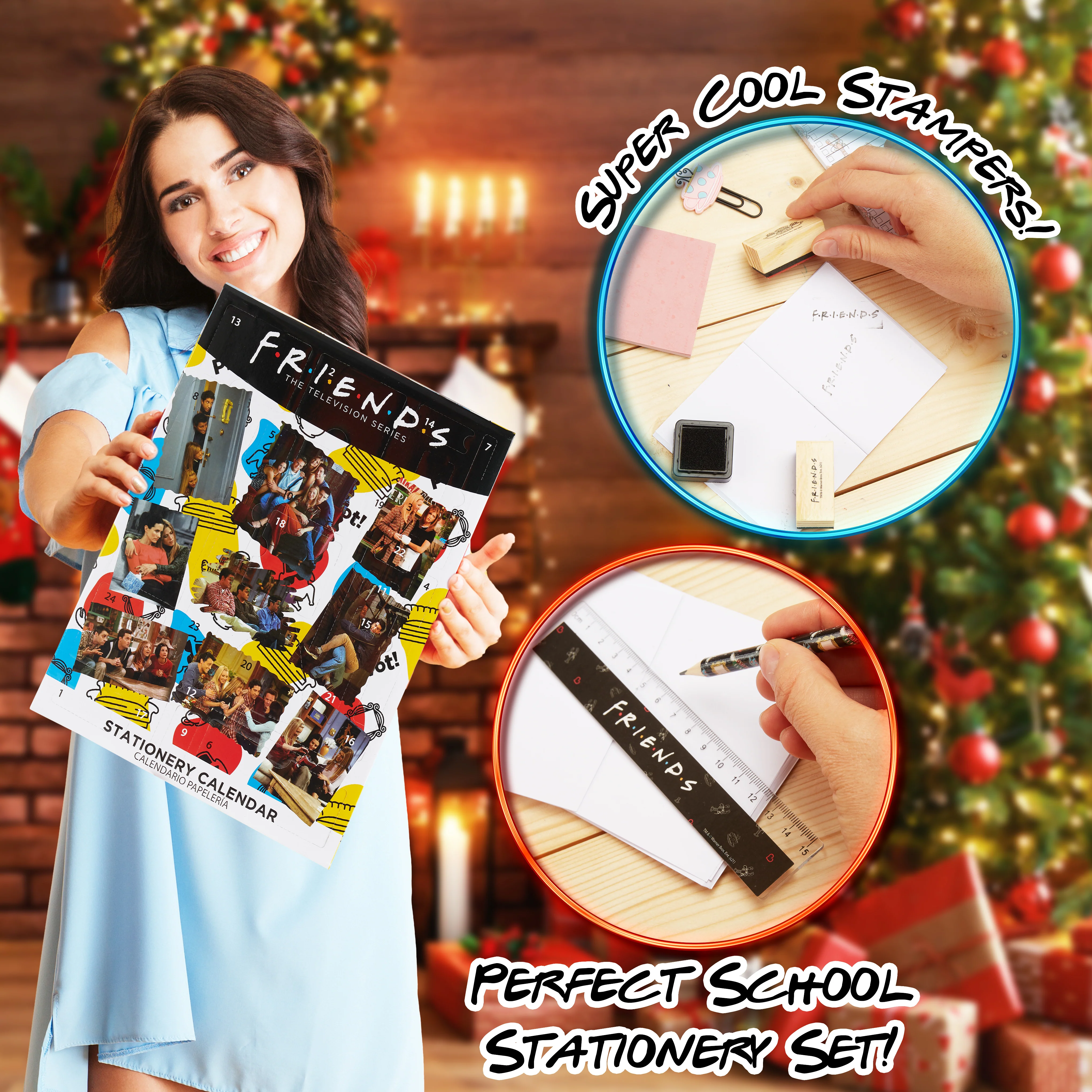 Friends Advent Calendar 2025 for Women Teenagers Kids - Stationery or Jewellery Advent Calendar Official Merchandise (Multi Stationery) - Image 6