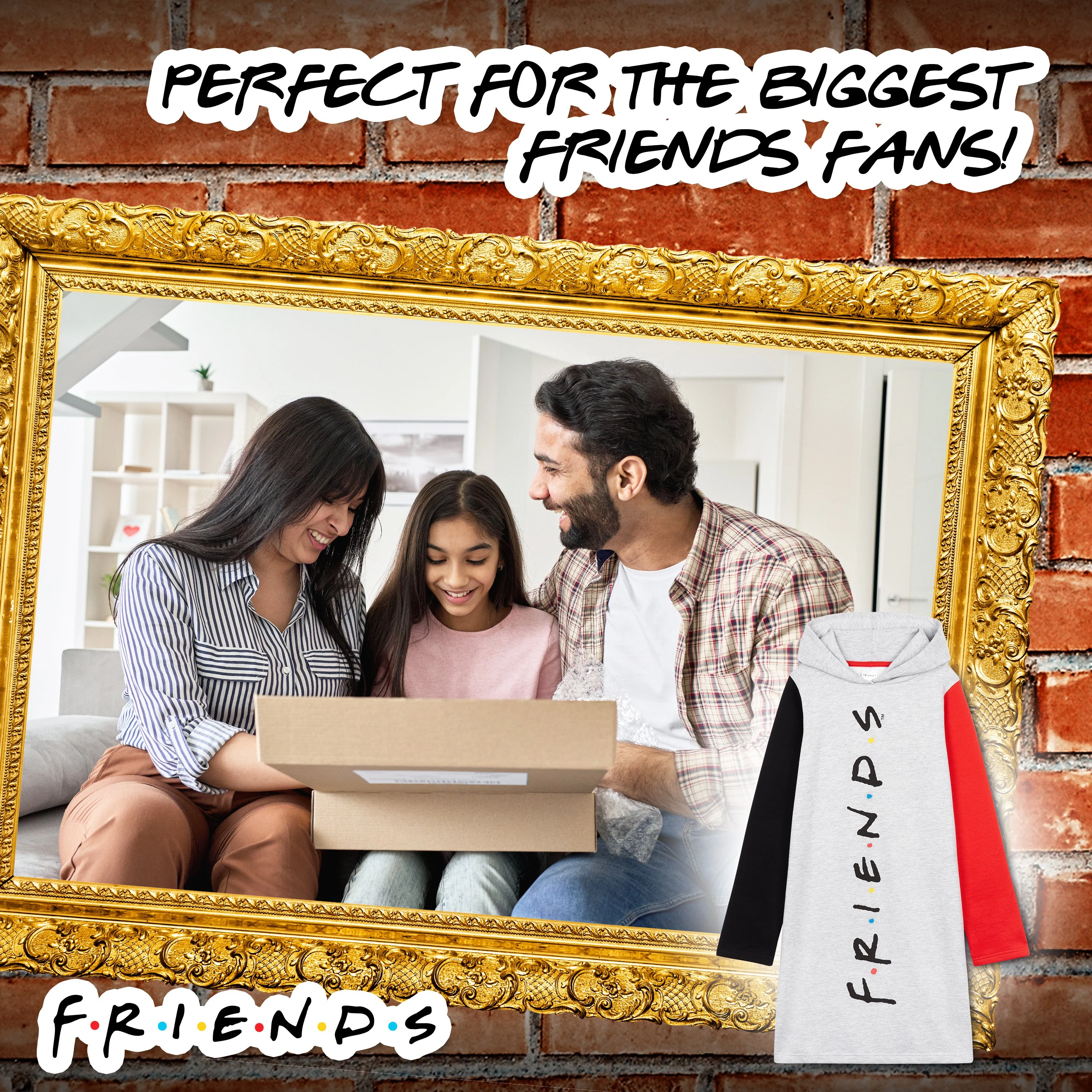 Friends Hoodies for Girls, Girls Hoodie Dress, Friends Merchandise for Girls - Image 3