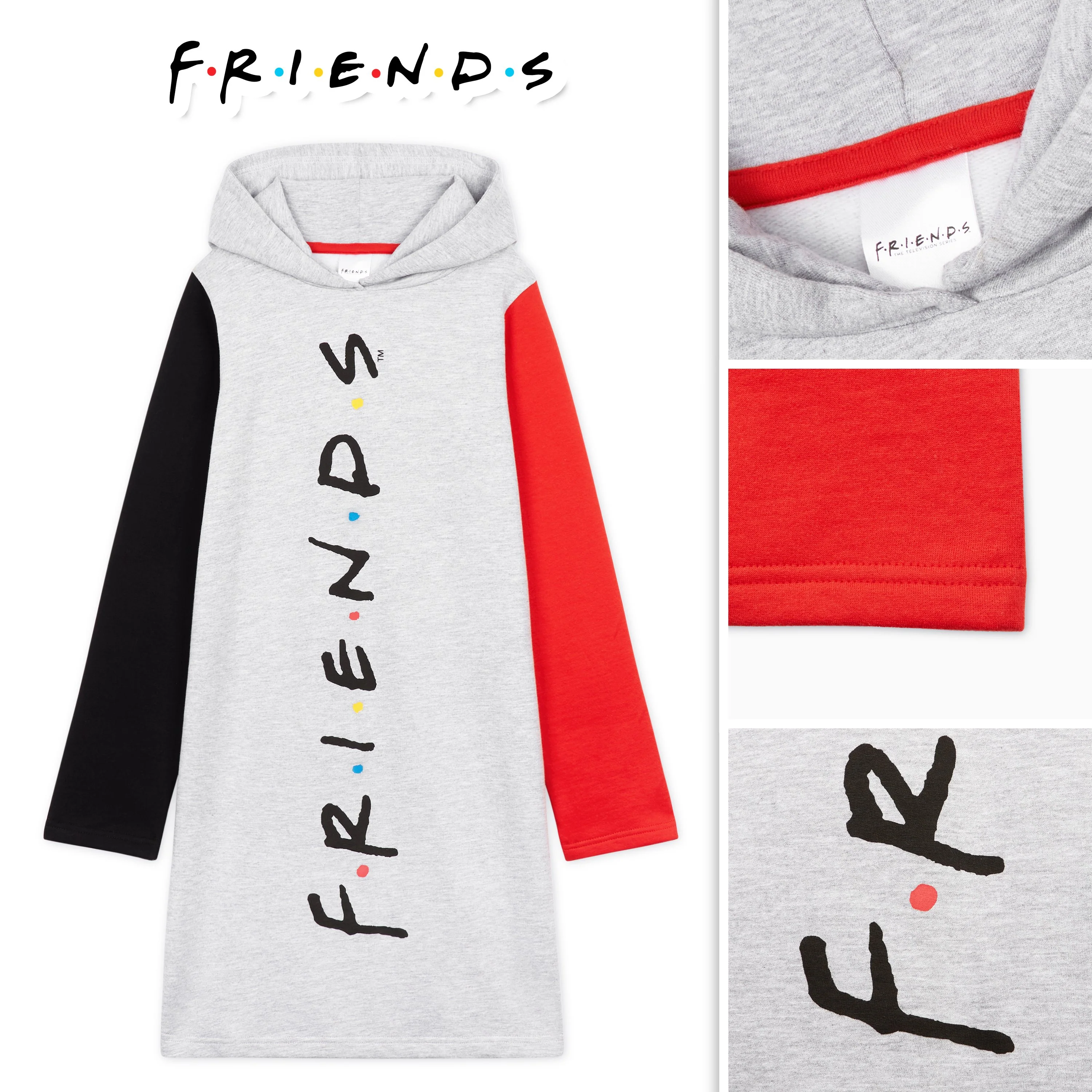 Friends Hoodies for Girls, Girls Hoodie Dress, Friends Merchandise for Girls - Image 6