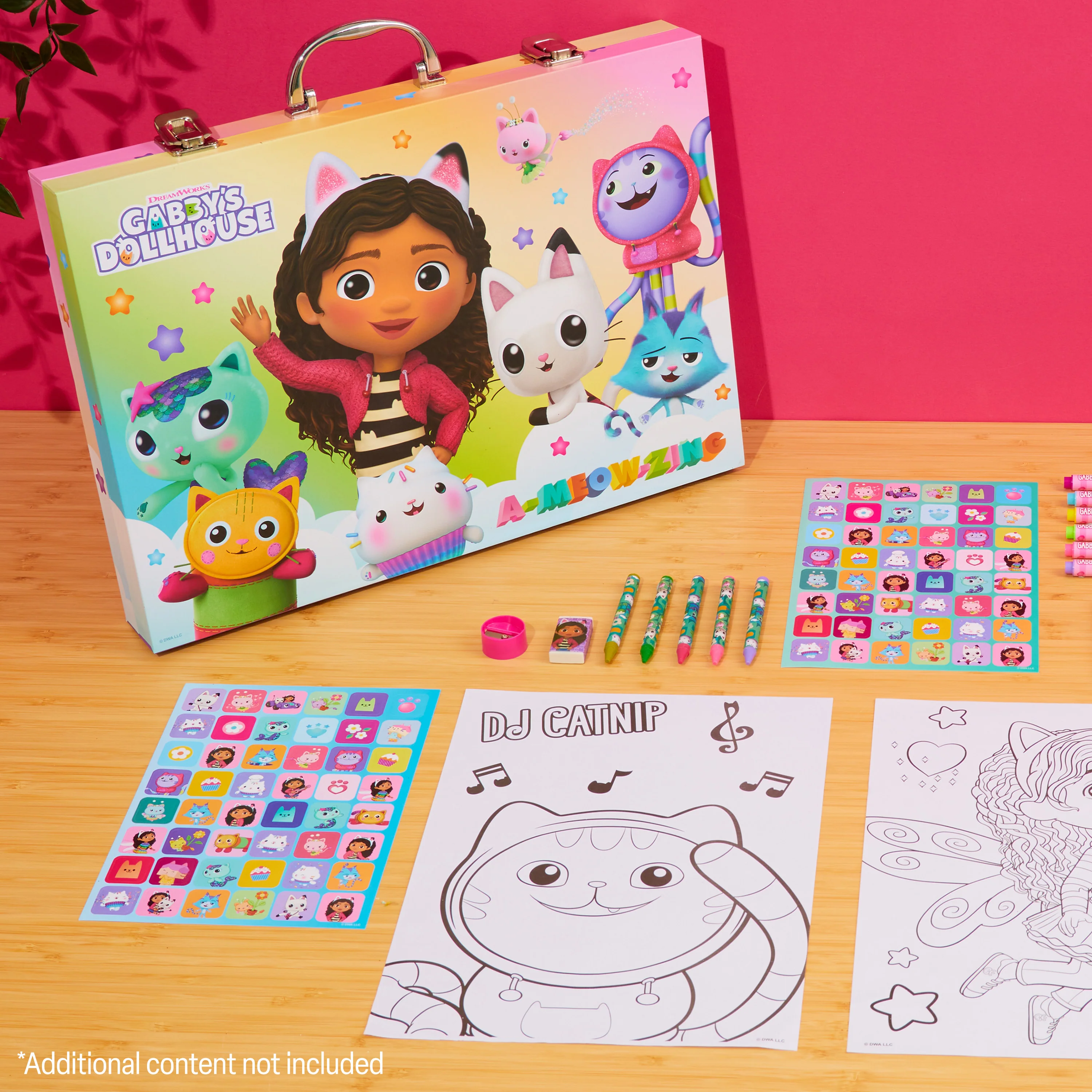 Gabby's Dollhouse Art Set for Kids with 137 Pieces, Drawing and Colouring Art Supplies - Image 2