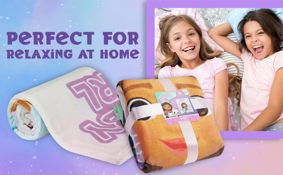 Gabby's Dollhouse Fleece Bed Blanket for Kids Super Soft Blanket Fleece Throws 150 x 130cm Warm Blankets - Gifts for Girls - Image 2