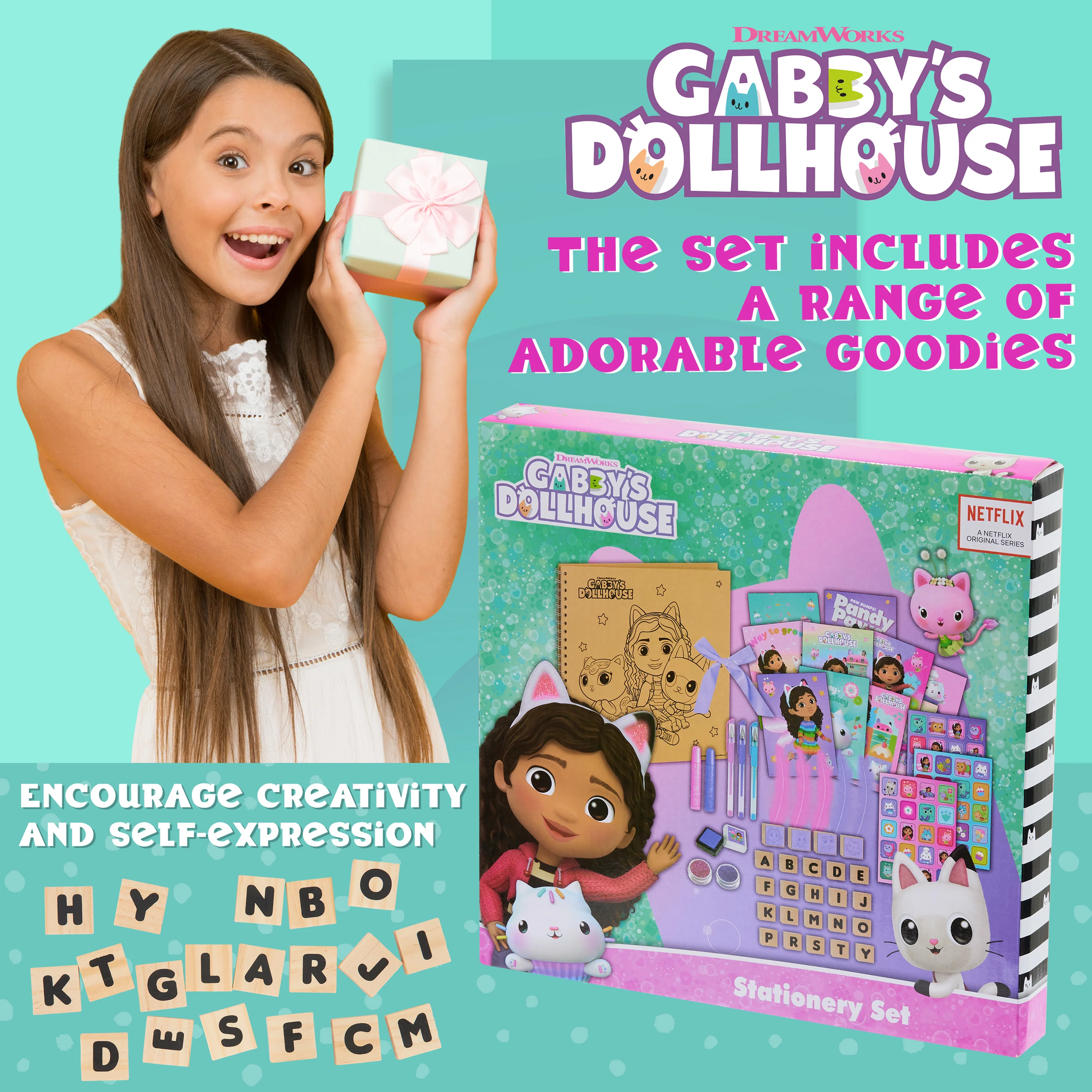 Gabby's Dollhouse Scrapbook Kit for Kids with Accessories - Gifts for Girls - Image 2