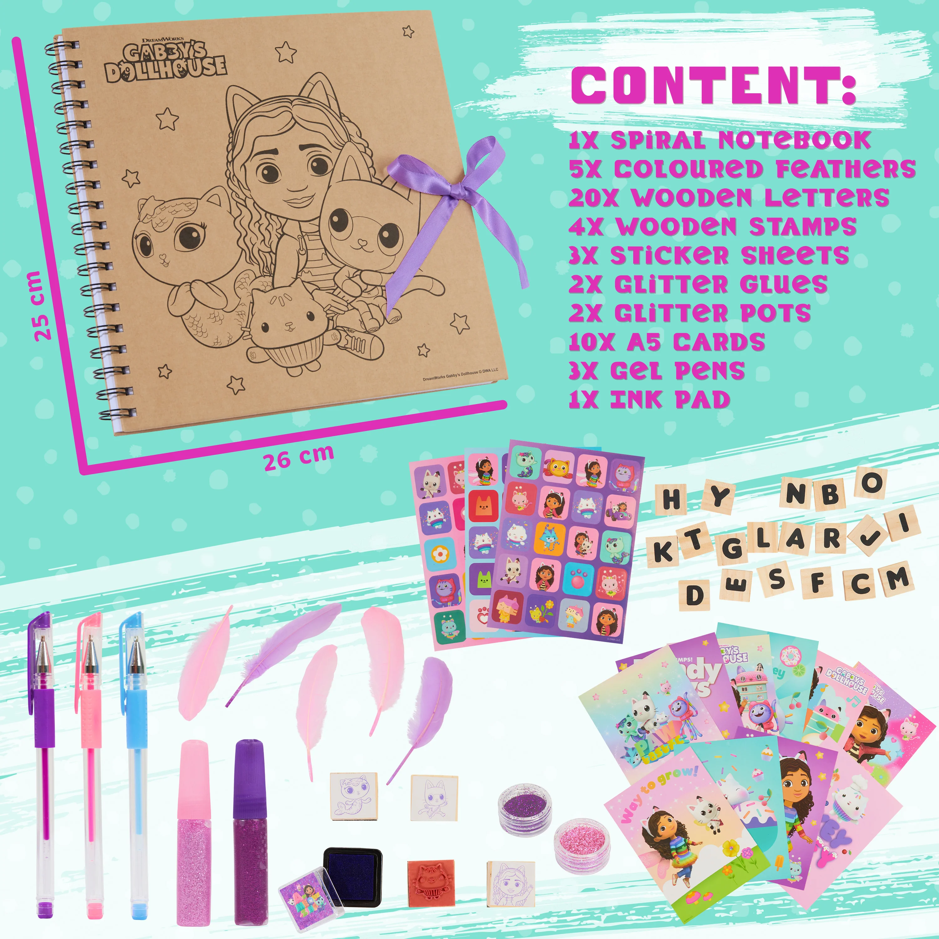 Gabby's Dollhouse Scrapbook Kit for Kids with Accessories - Gifts for Girls - Image 6