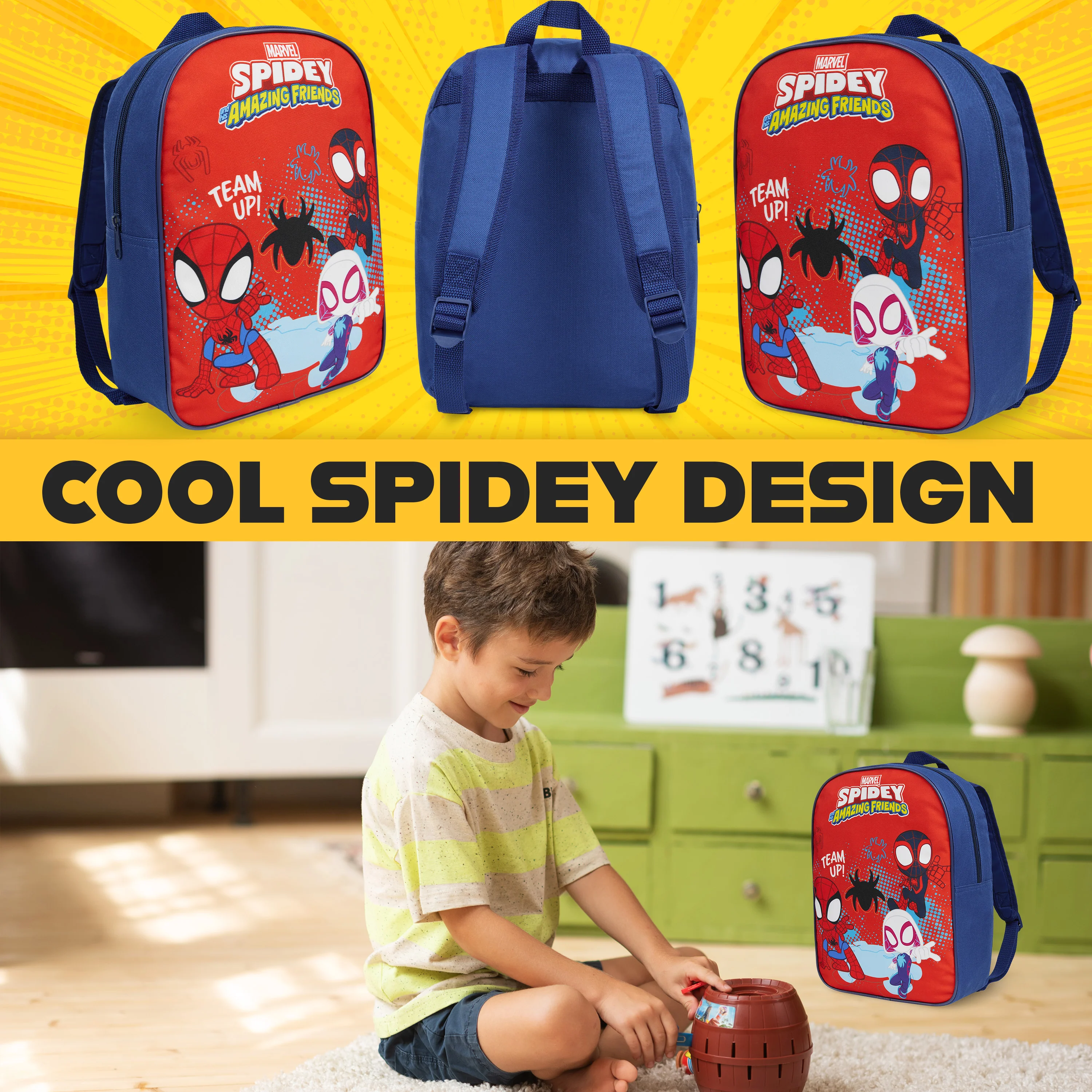 Get Trend Backpack Kids Toddler Cute Daypack Nursery Bag Preschool Primary Sports Travel Backpack PE Bookbag Adjustable Straps 3-9 Years - Image 2