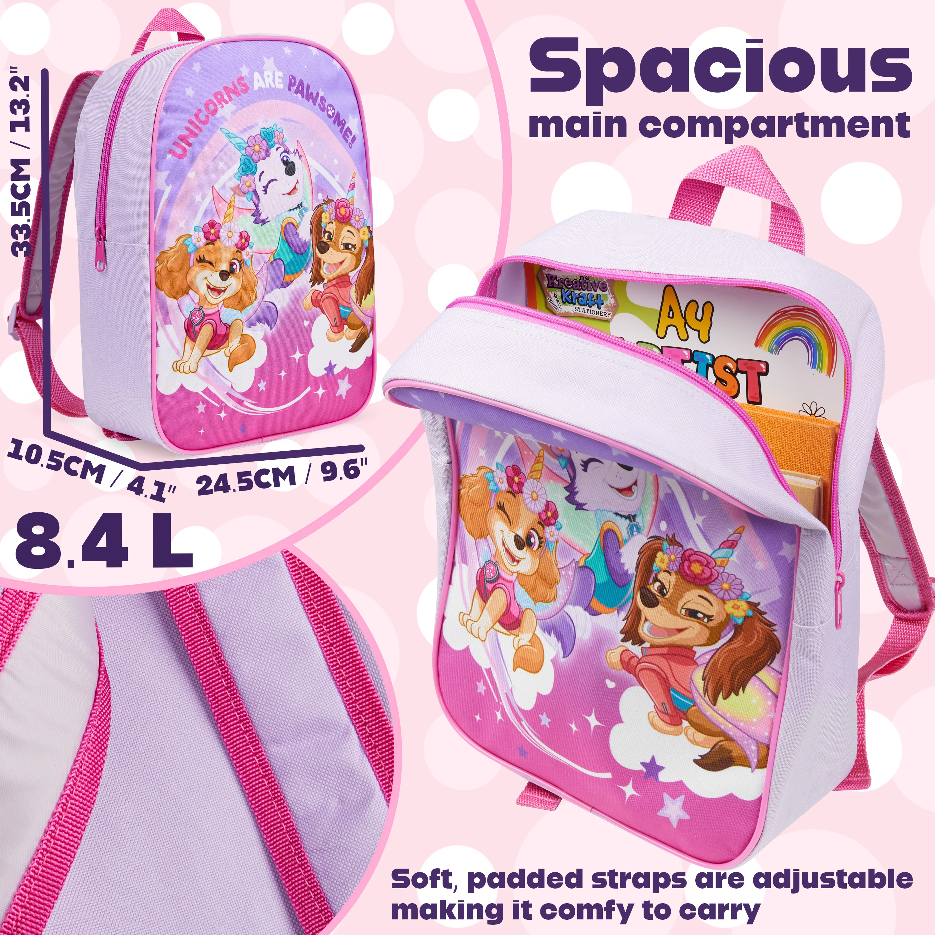 Get Trend Backpack Kids Toddler Cute Daypack Nursery Bag Preschool Primary Sports Travel Backpack PE Bookbag Adjustable Straps 3-9 Years - Image 6