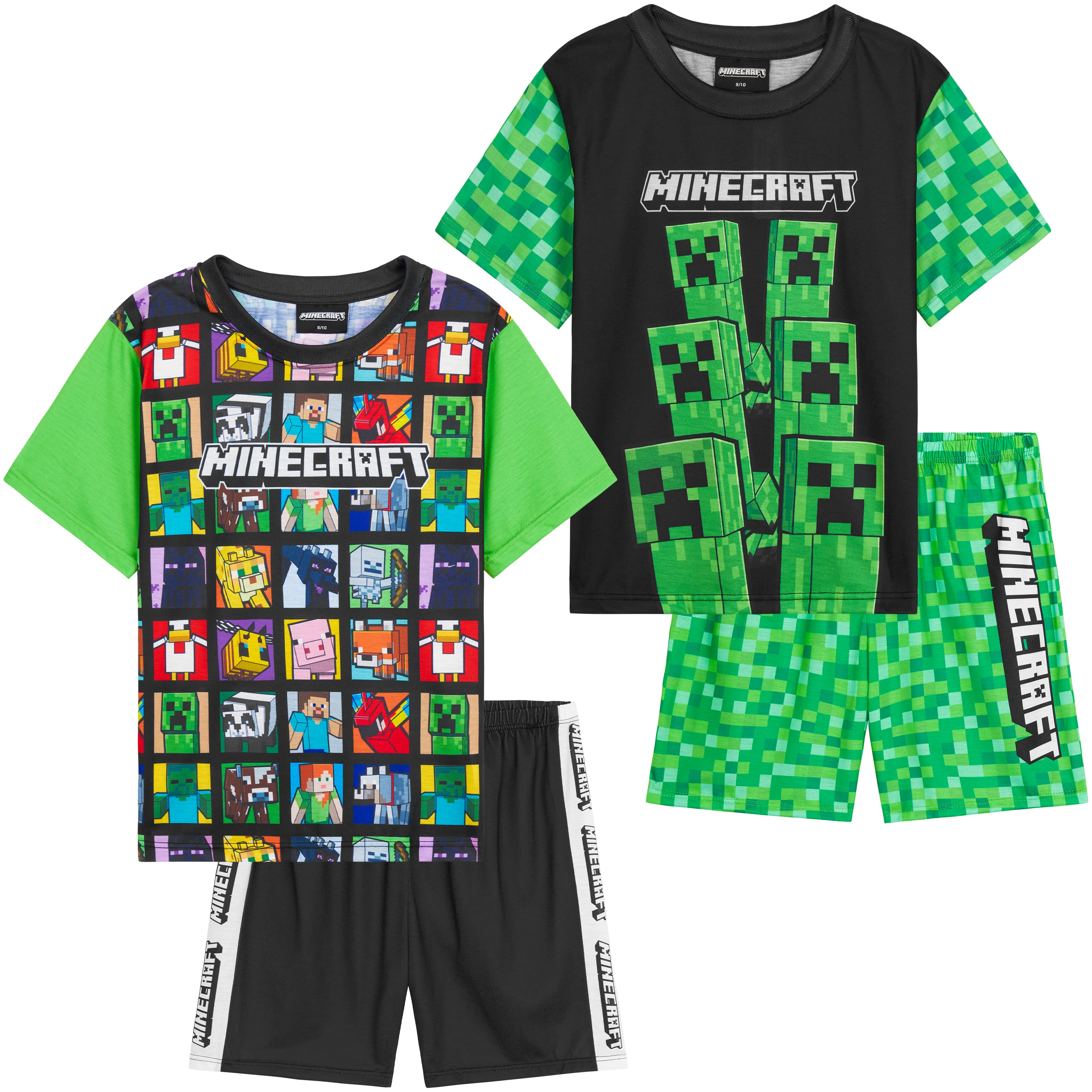 Get Trend Boys Pyjamas 2 Pack Short Sleeve PJs Set for Kids Teens Loungewear - Image 2