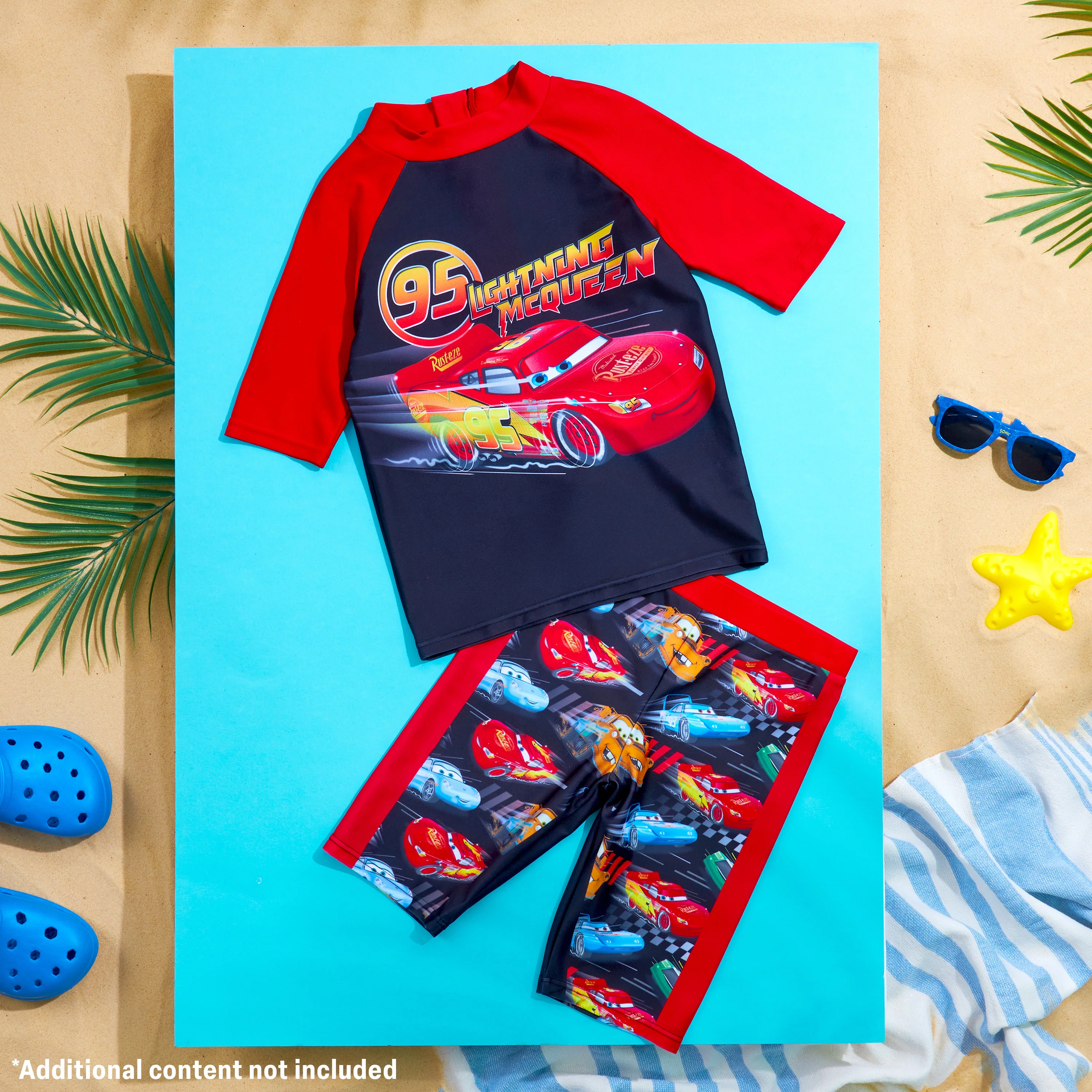 Get Trend Boys Swimming Costume Set 2 Piece Swimwear Rash Guard Top and Swimming Trunks Toddlers Kids Swimsuit for Beach Pool Holiday Essentials - Image 5
