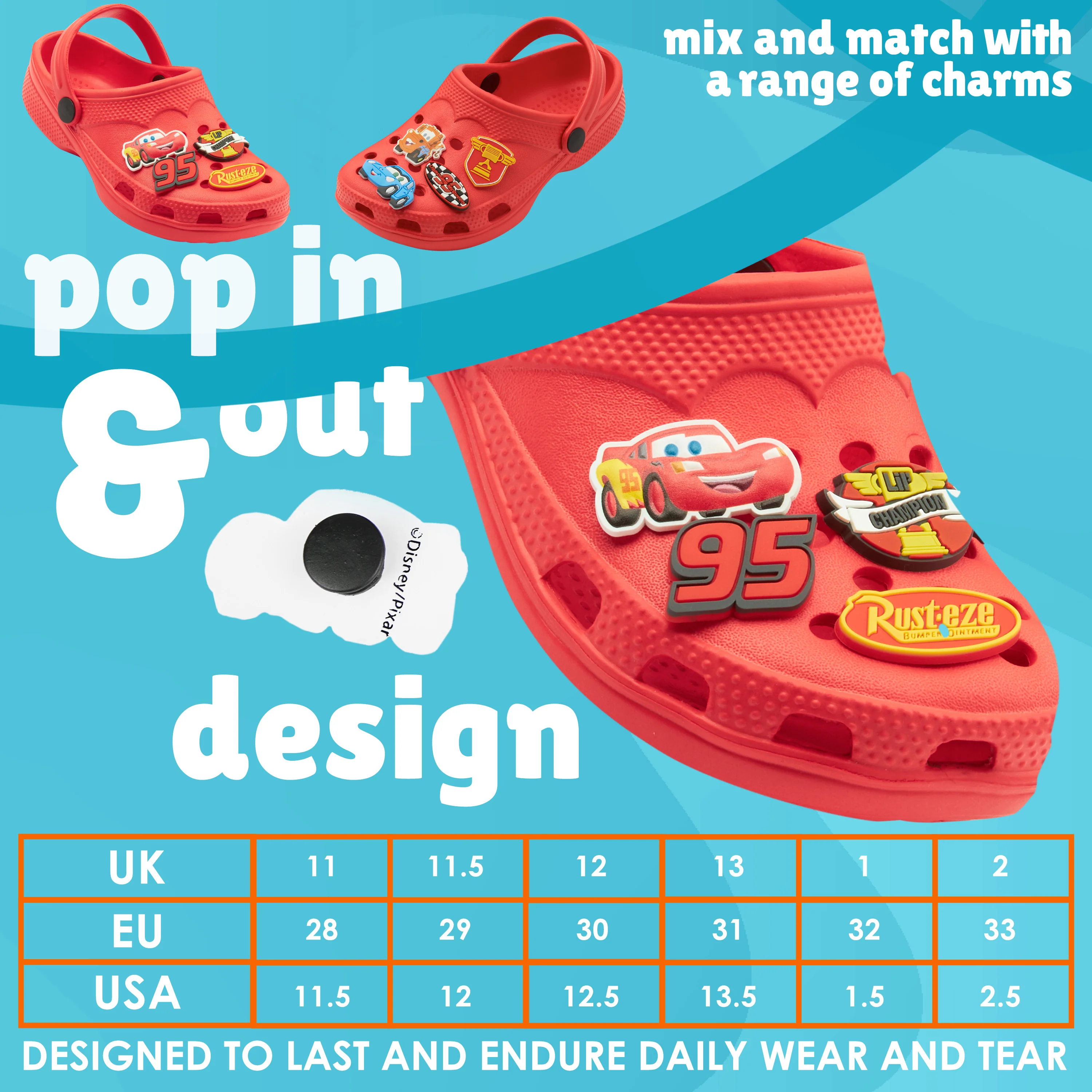 Get Trend Disney Cars Boys Clogs Garden Shoes - Image 8