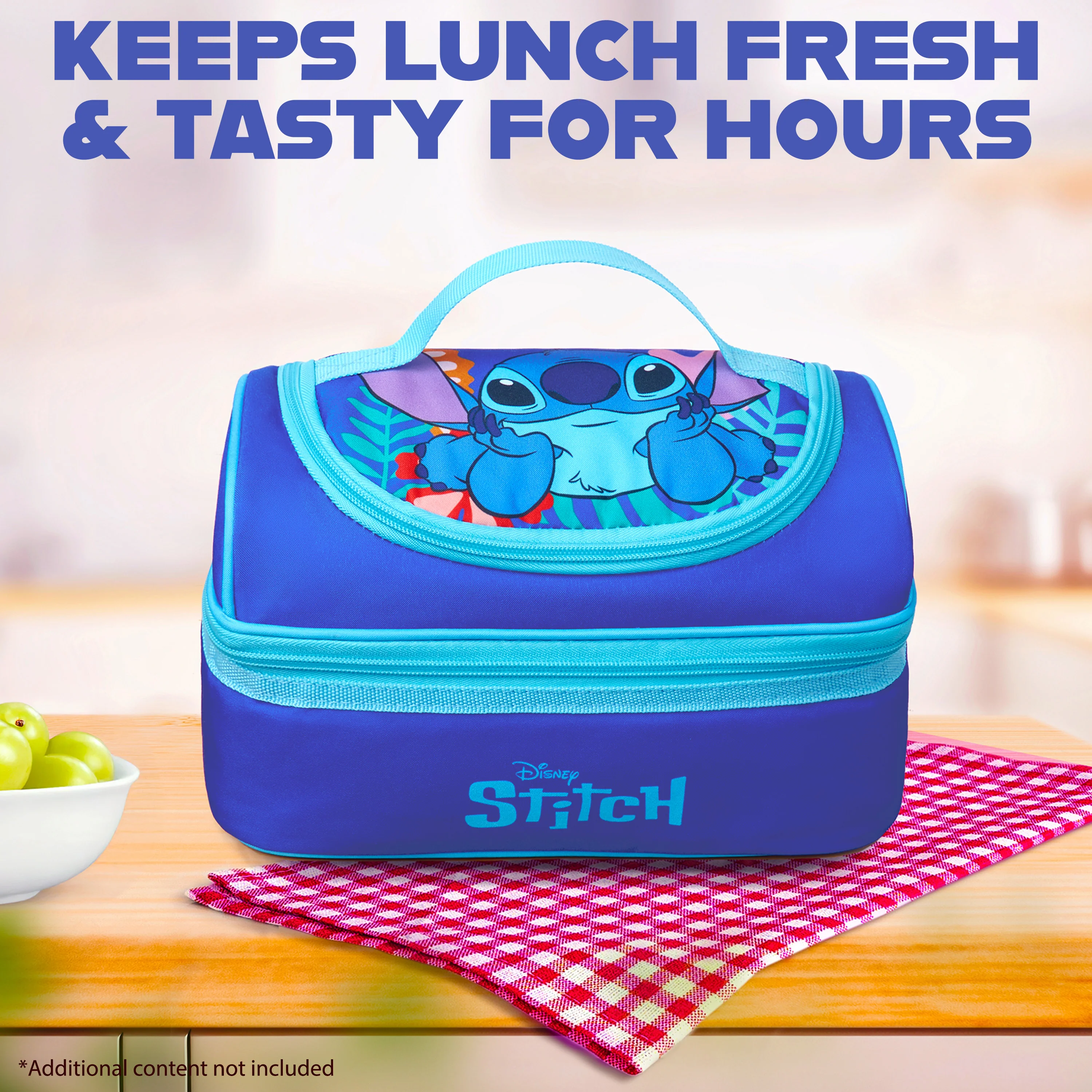 Get Trend Disney Stitch Lunch Bag for Kids Insulated Lunch Box with Compartments - Image 5