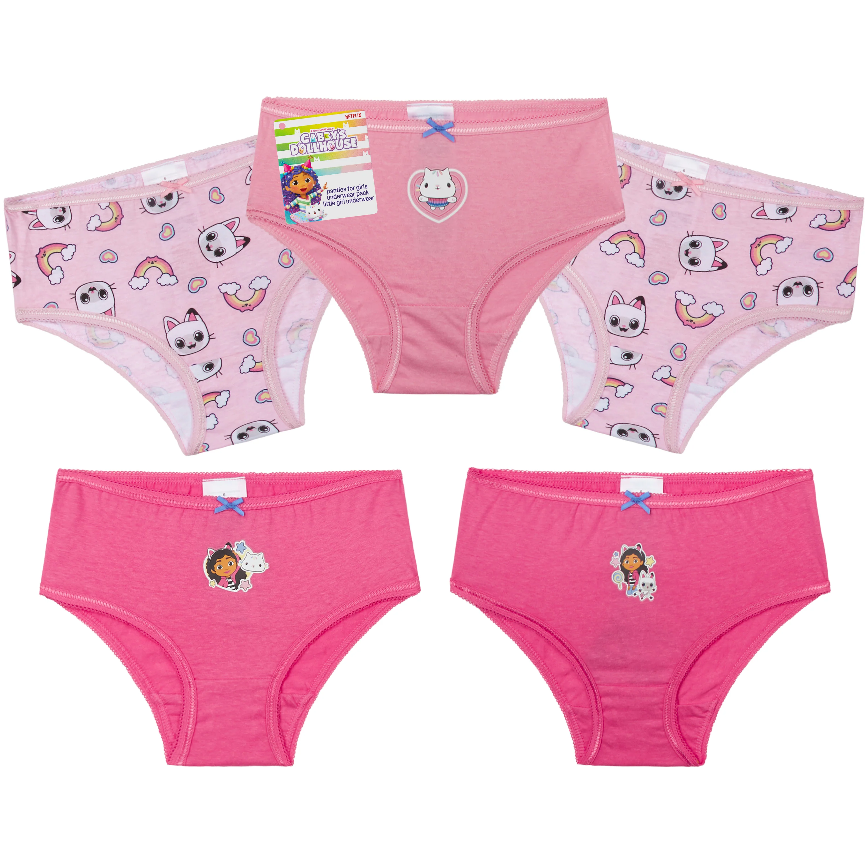 Get Trend Gabby's Dollhouse Knickers Girls Breathable Panties Multipack