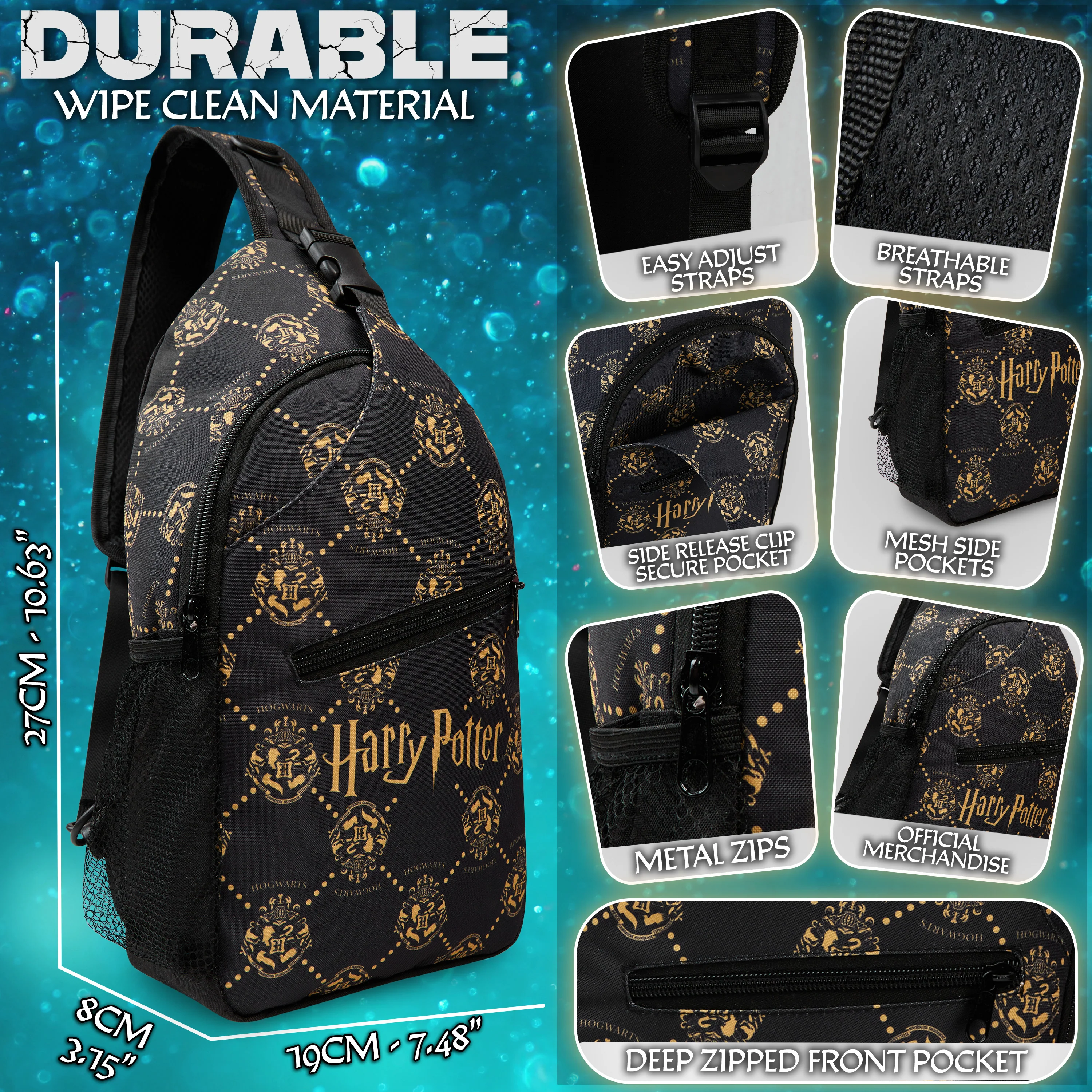 Get Trend Harry Potter Cross Body Bag Girls Teens Travel Bag Mini Backpack