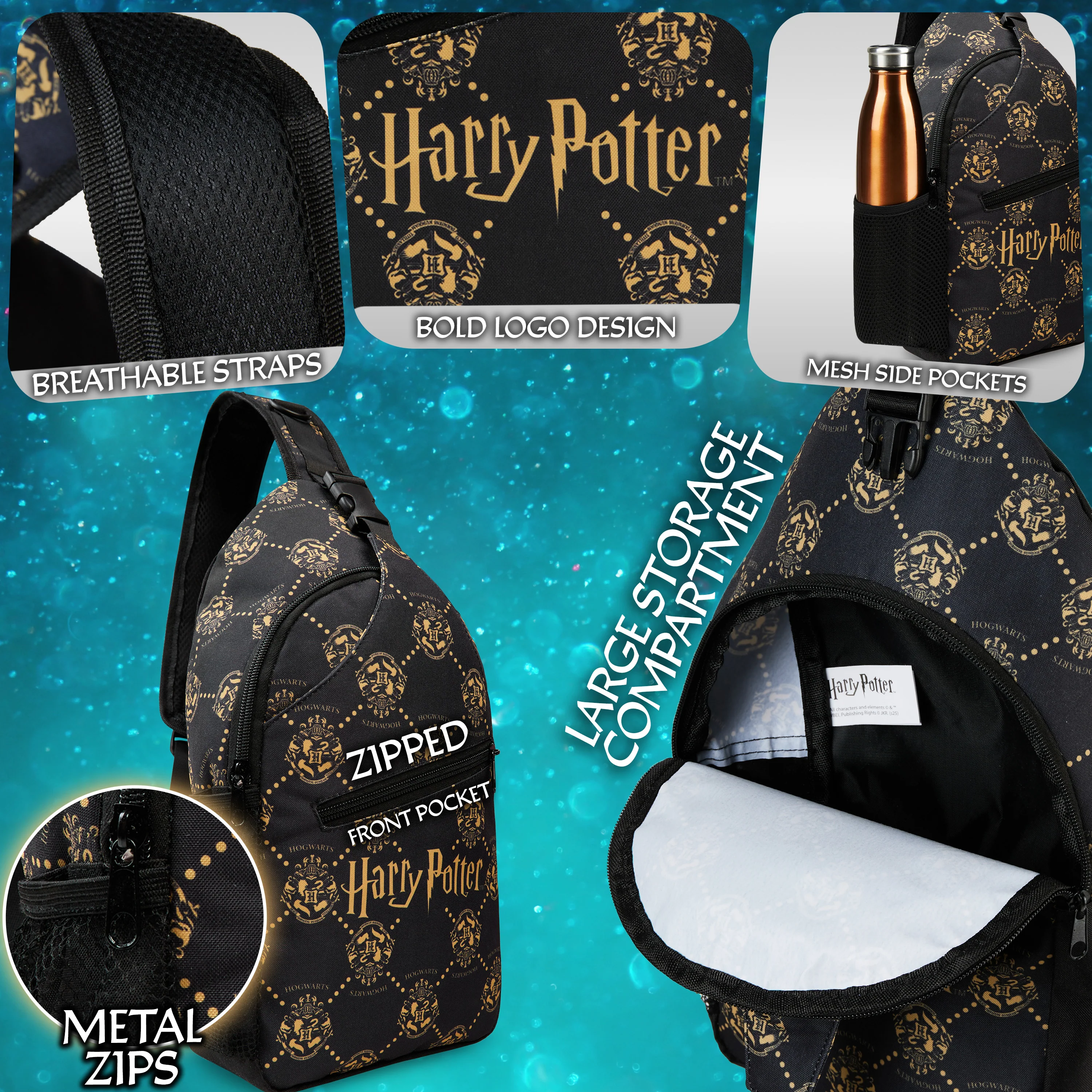 Get Trend Harry Potter Cross Body Bag Girls Teens Travel Bag Mini Backpack - Image 4