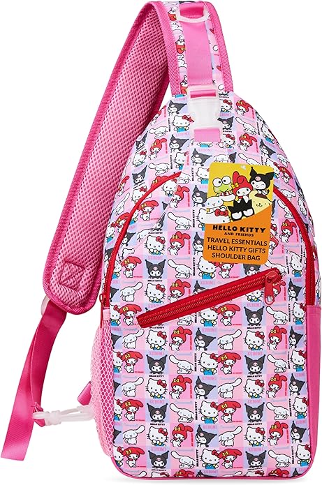 Get Trend Hello Kitty Cross Body Bag Girls Teens Travel Bag