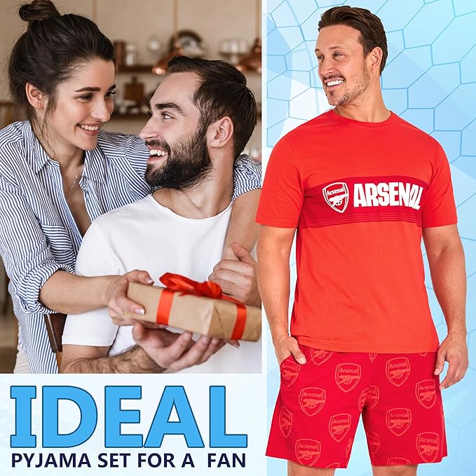 Get Trend Mens Pyjamas Set Short PJs Soft Breathable Nightwear - Image 5