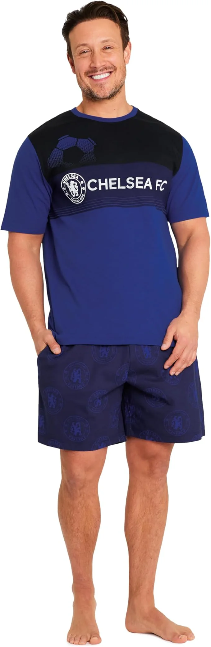 Get Trend Mens Pyjamas Set Short PJs Soft Breathable Nightwear