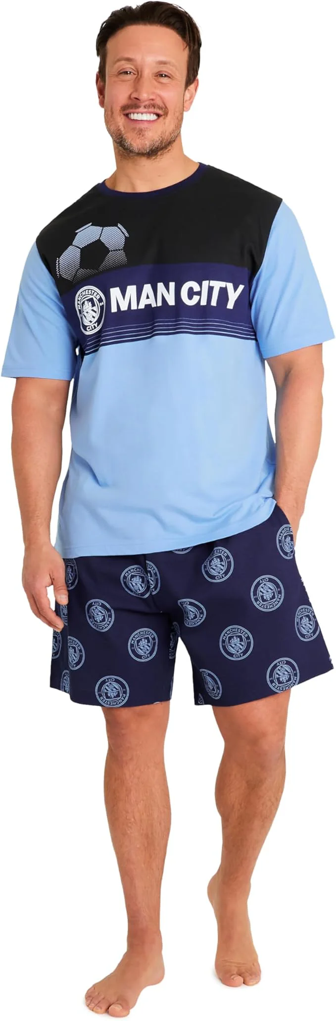 Get Trend Mens Pyjamas Set Short PJs Soft Breathable Nightwear Sleepwear