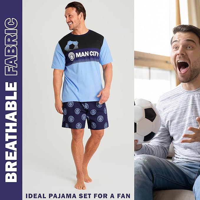 Get Trend Mens Pyjamas Set Short PJs Soft Breathable Nightwear Sleepwear - Image 3