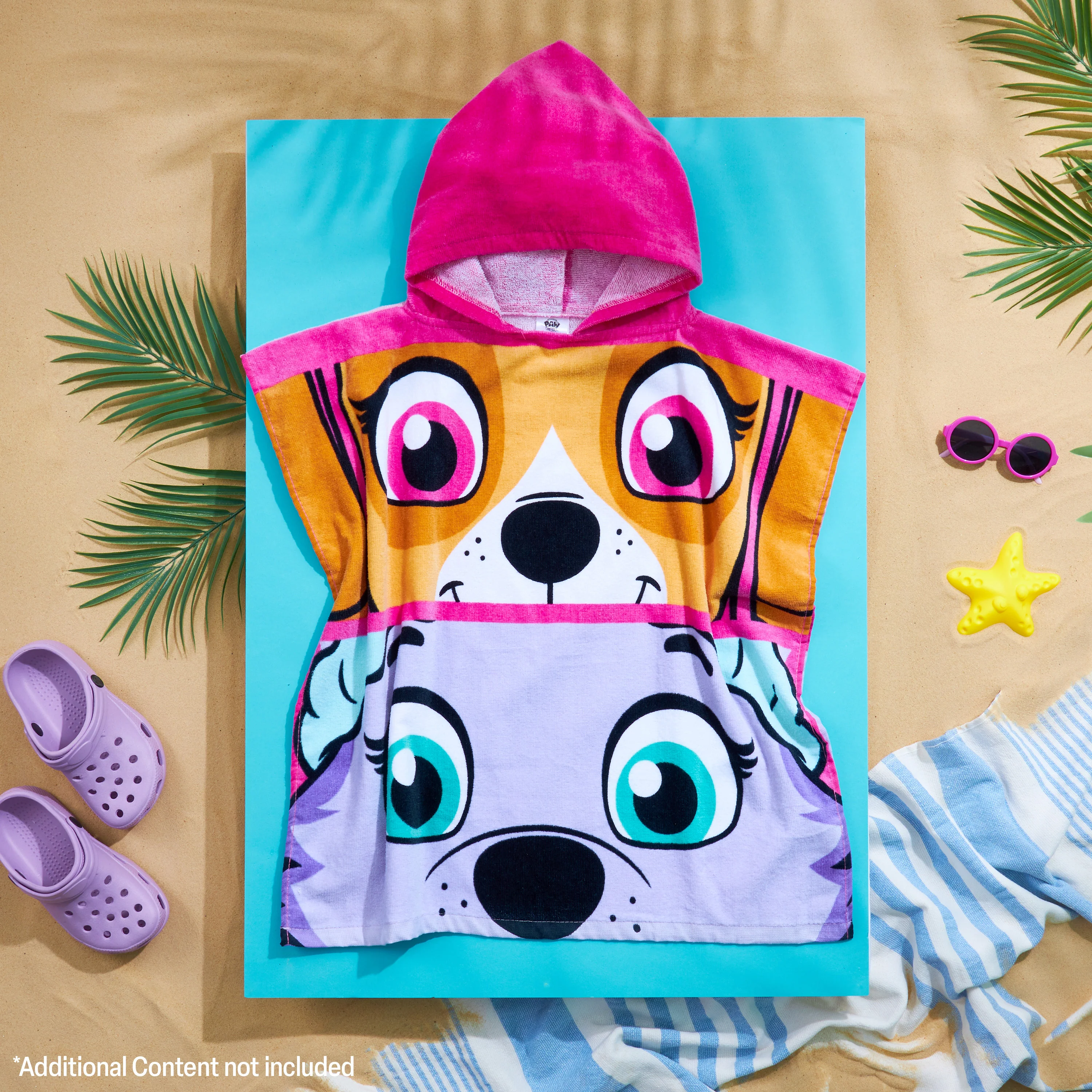 Get Trend Paw Patrol Bath Towel with Hood for Kids Changing Robe Skye Everest - Image 5