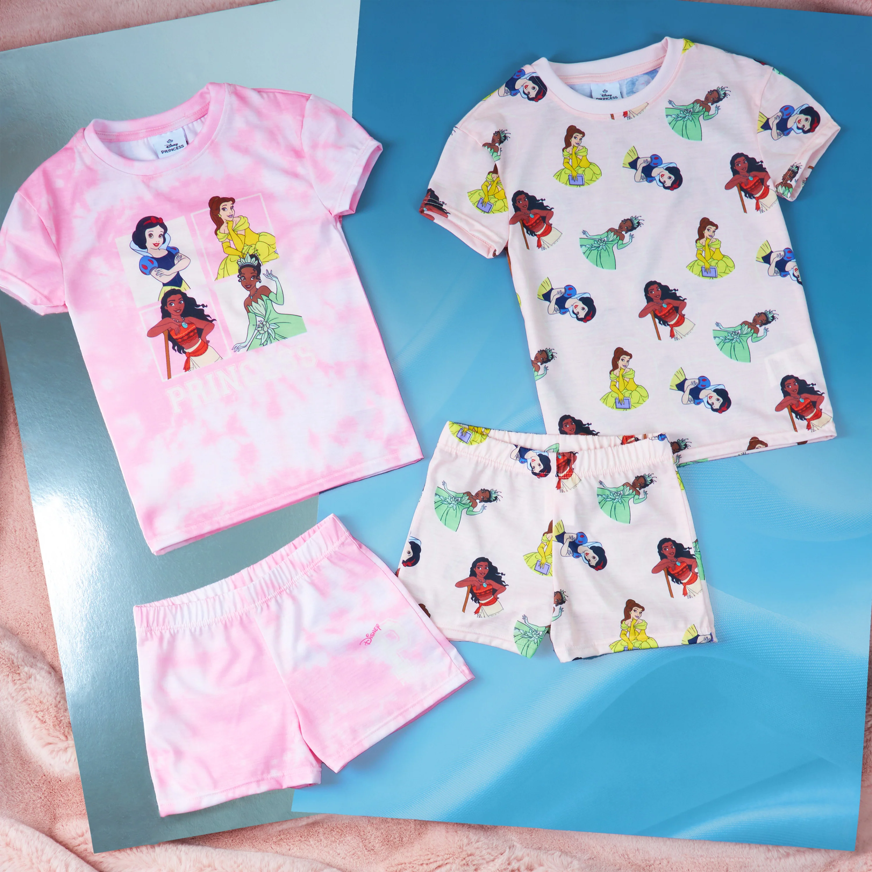 Get Trend PJs for Girls Pack of 2 Short Sleeve Pyjamas Set for Kids Teenagers Lounge Sets Nightwear Soft Comfy Sleepwear Gifts for Girls - Image 5