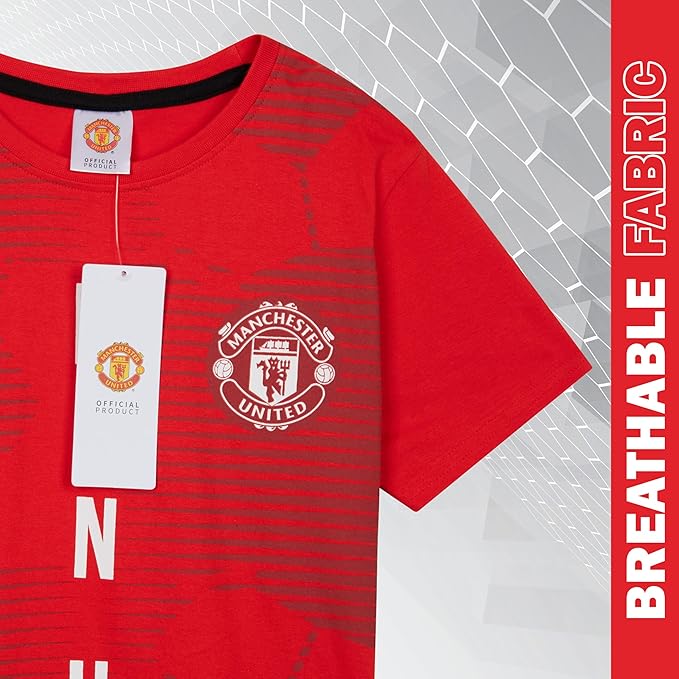 Get Trend Pyjamas for Boys Teens Short Football PJs Set Breathable Nightwear Loungewear - Image 2