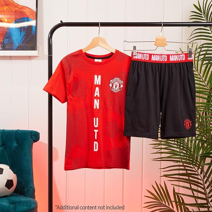 Get Trend Pyjamas for Boys Teens Short Football PJs Set Breathable Nightwear Loungewear - Image 4