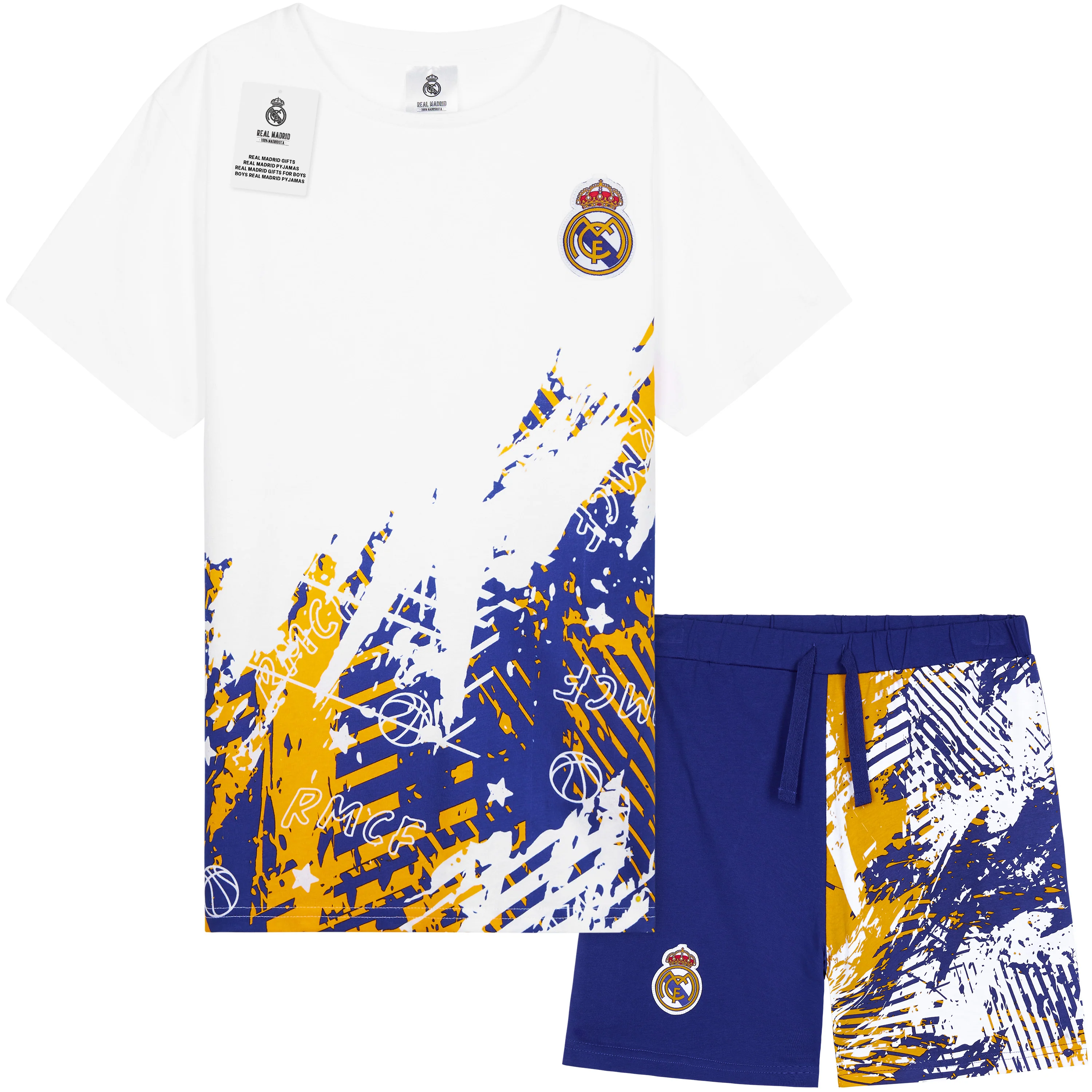 Get Trend Pyjamas for Boys Teens Short Football PJs Set Breathable Nightwear Loungewear Jammies Sleepwear Boys Gifts