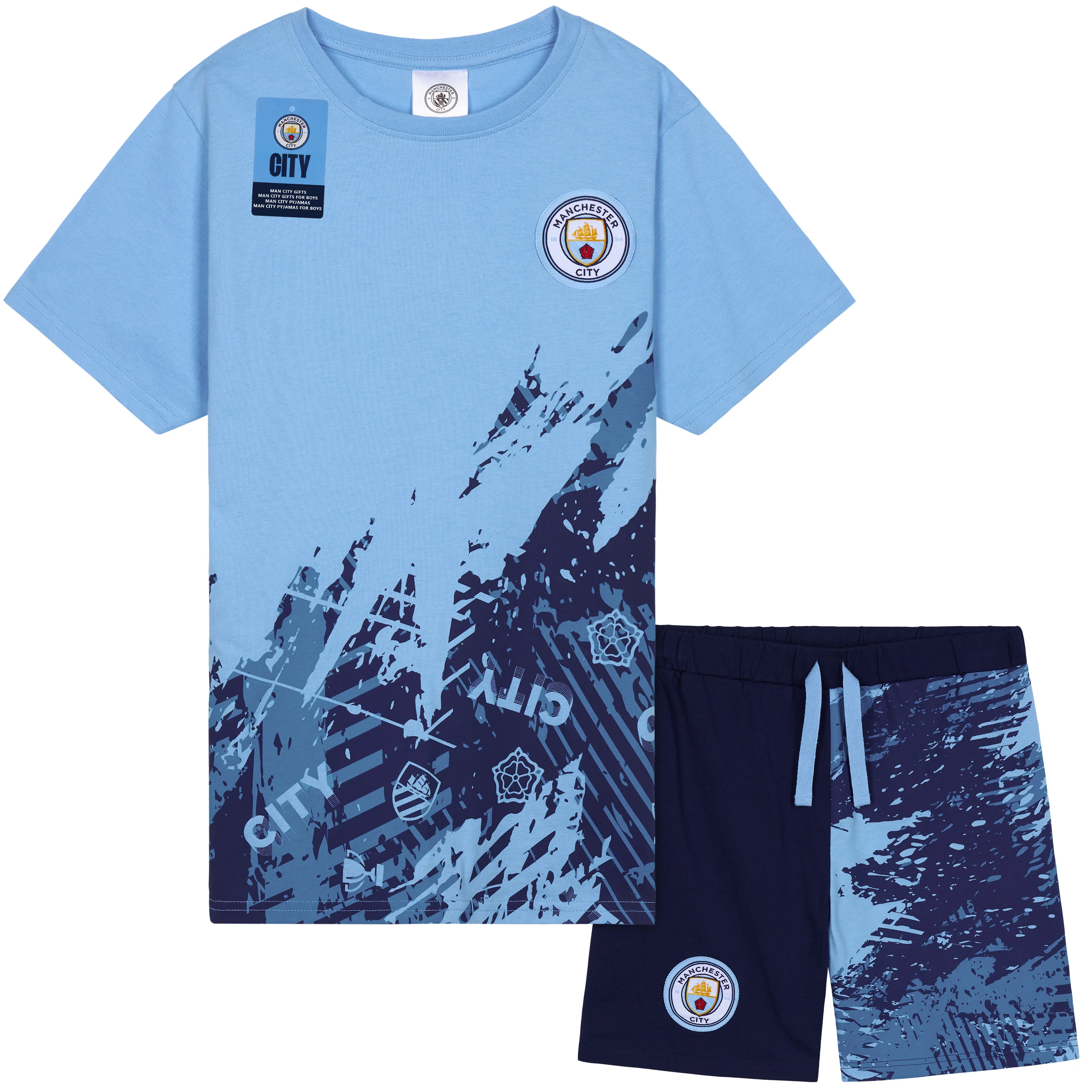 Get Trend Pyjamas for Boys Teens Short Football PJs Set Breathable Nightwear Loungewear Jammies Sleepwear Boys Gifts