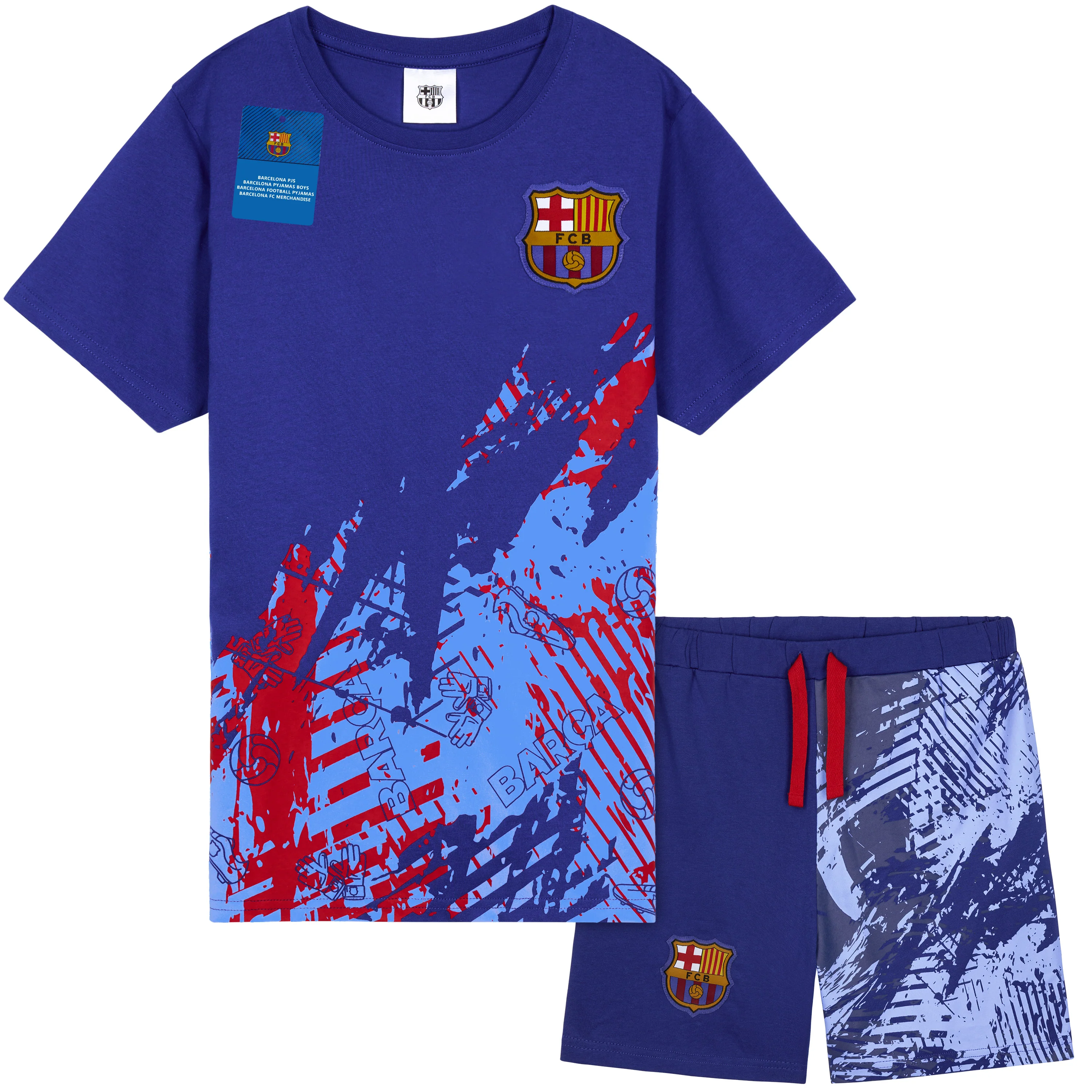 Get Trend Pyjamas for Boys Teens Short Football PJs Set Breathable Nightwear Loungewear Jammies Sleepwear Boys Gifts