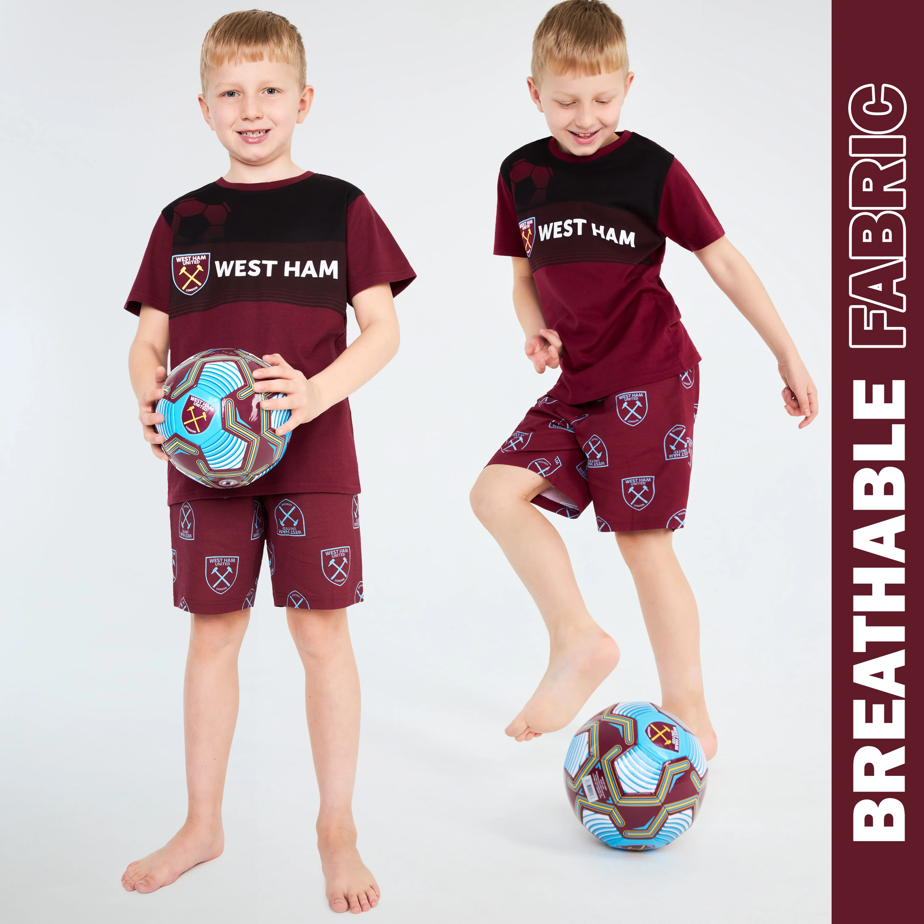 Get Trend Pyjamas for Boys Teens Short Football PJs Set Breathable Nightwear Loungewear Jammies Sleepwear Boys Gifts - Image 5