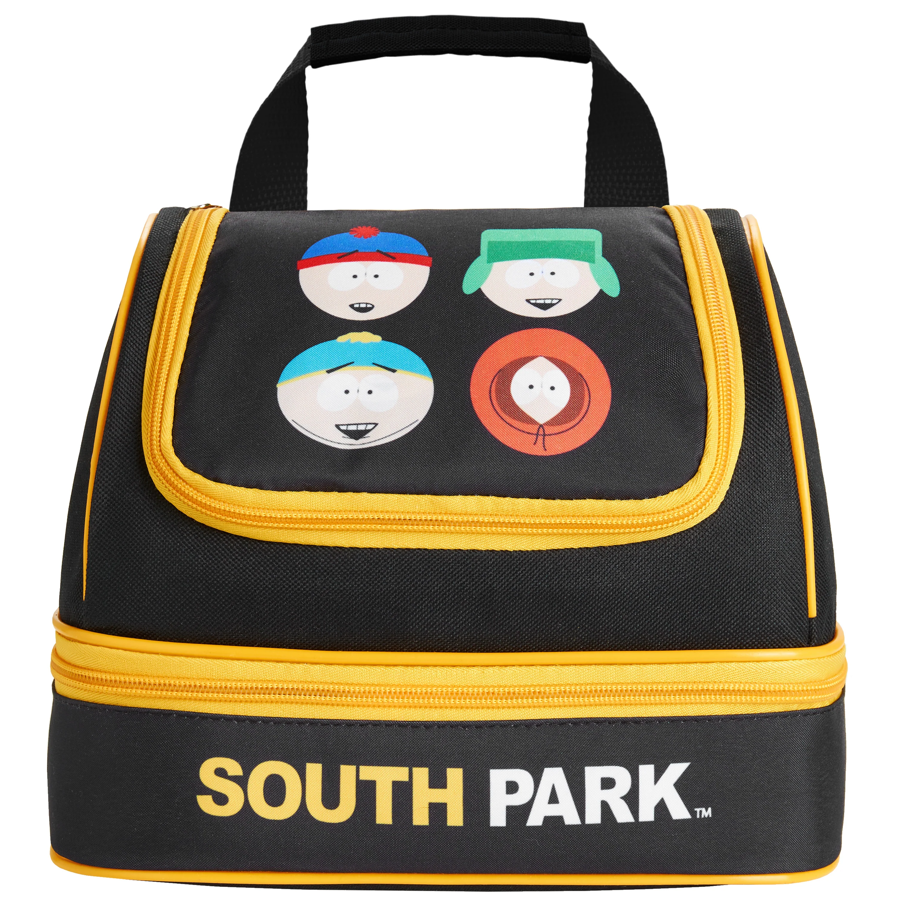 Get Trend South Park Lunch Bag for Teens Adults Stan Kenny Insulated Lunch Box Compartments Double Decker Snacks Food Carrier Work Travel Picnic Cooler Bag (Black South Park) - Image 2