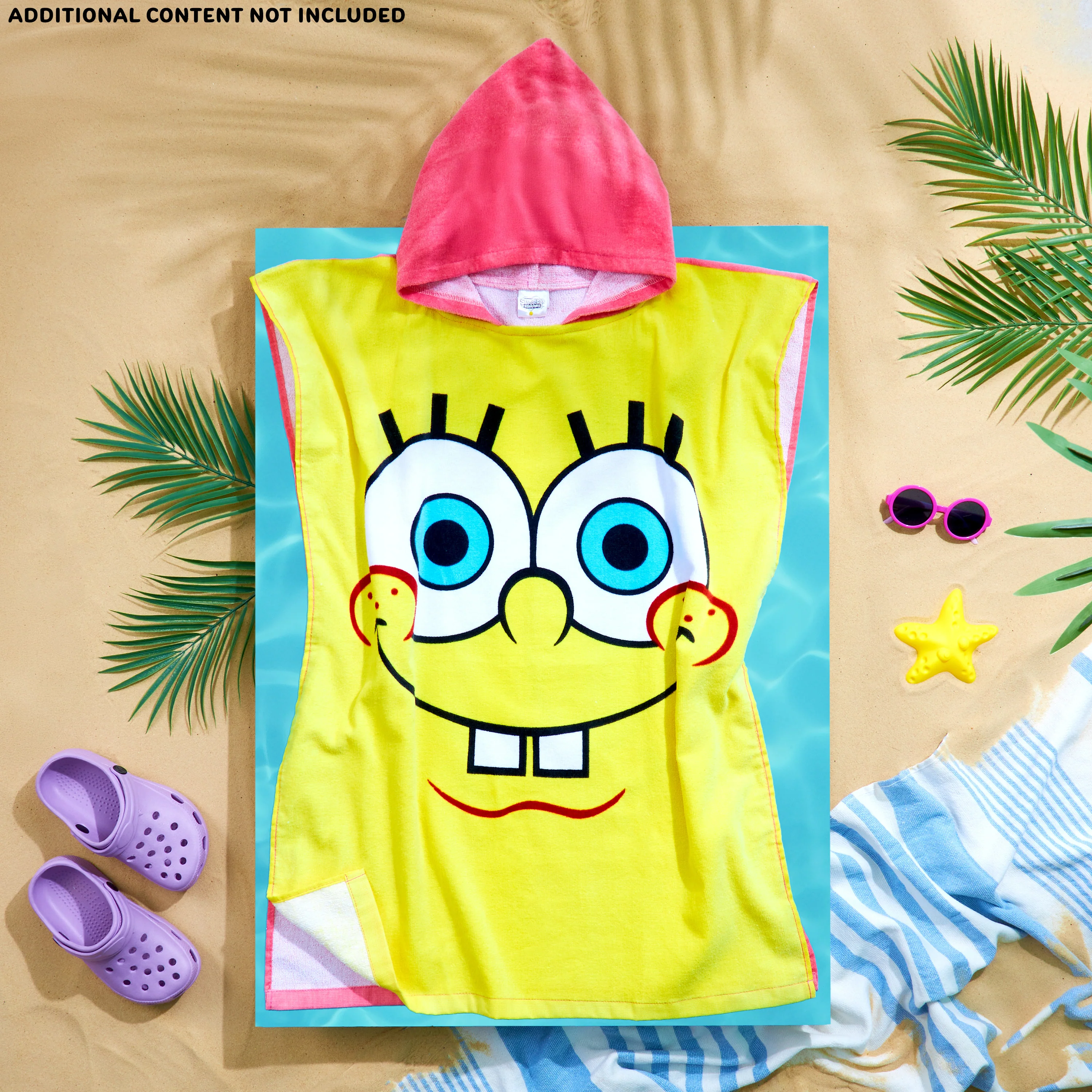 Get Trend SpongeBob Squarepants Bath Towel with Hood for Kids Teens - Image 5