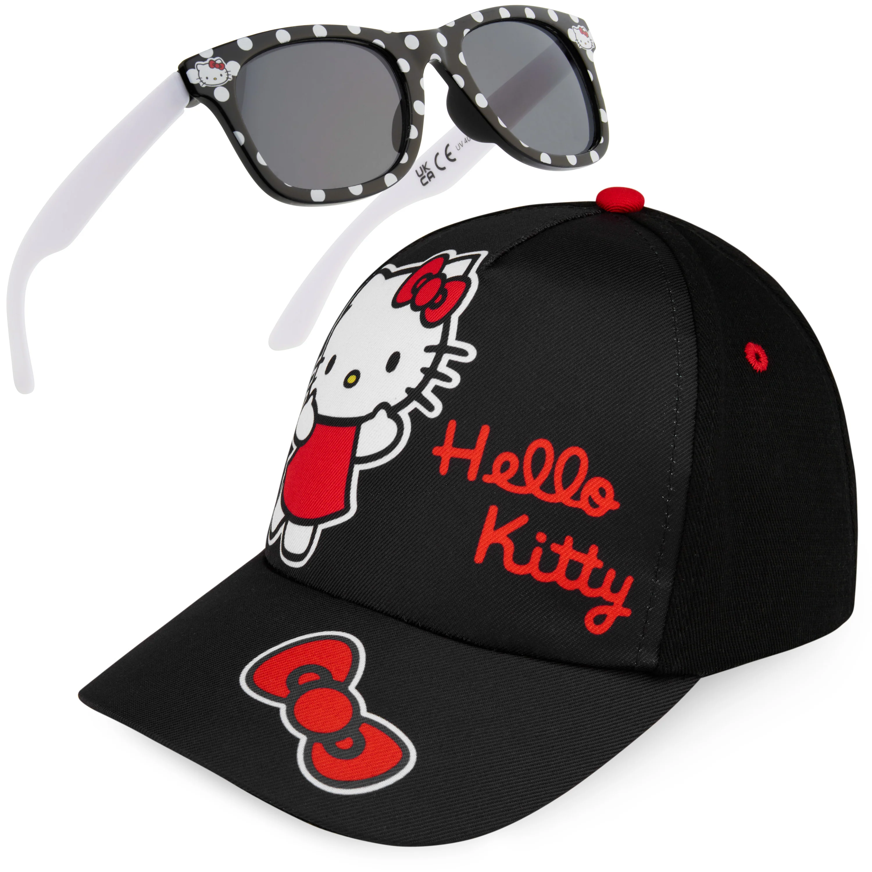 Get Trend Sunglasses Baseball Cap Set for Girls Breathable Adjustable Summer Sun Hat