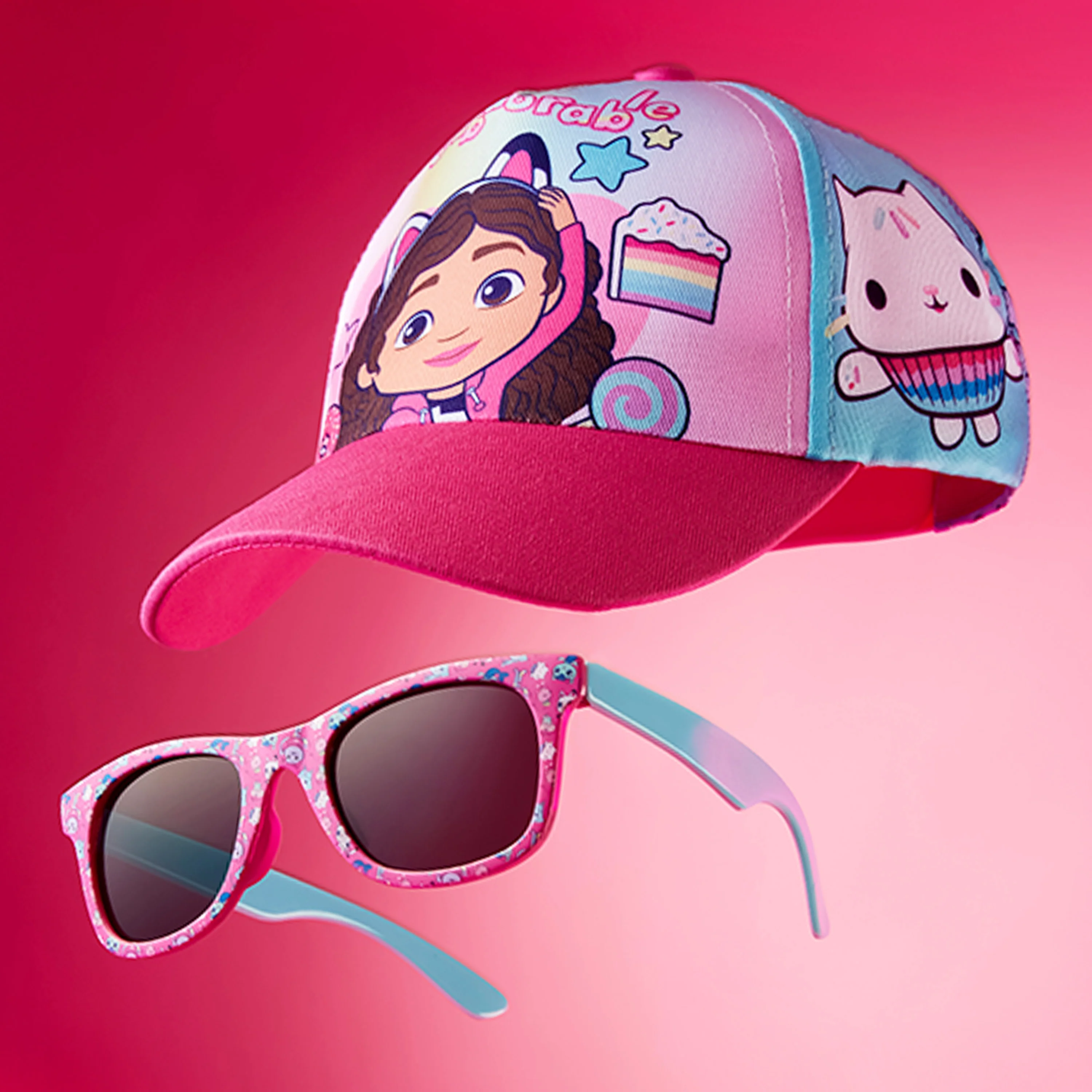 Get Trend Sunglasses Baseball Cap Set for Girls Breathable Adjustable Summer Sun Hat - Image 5