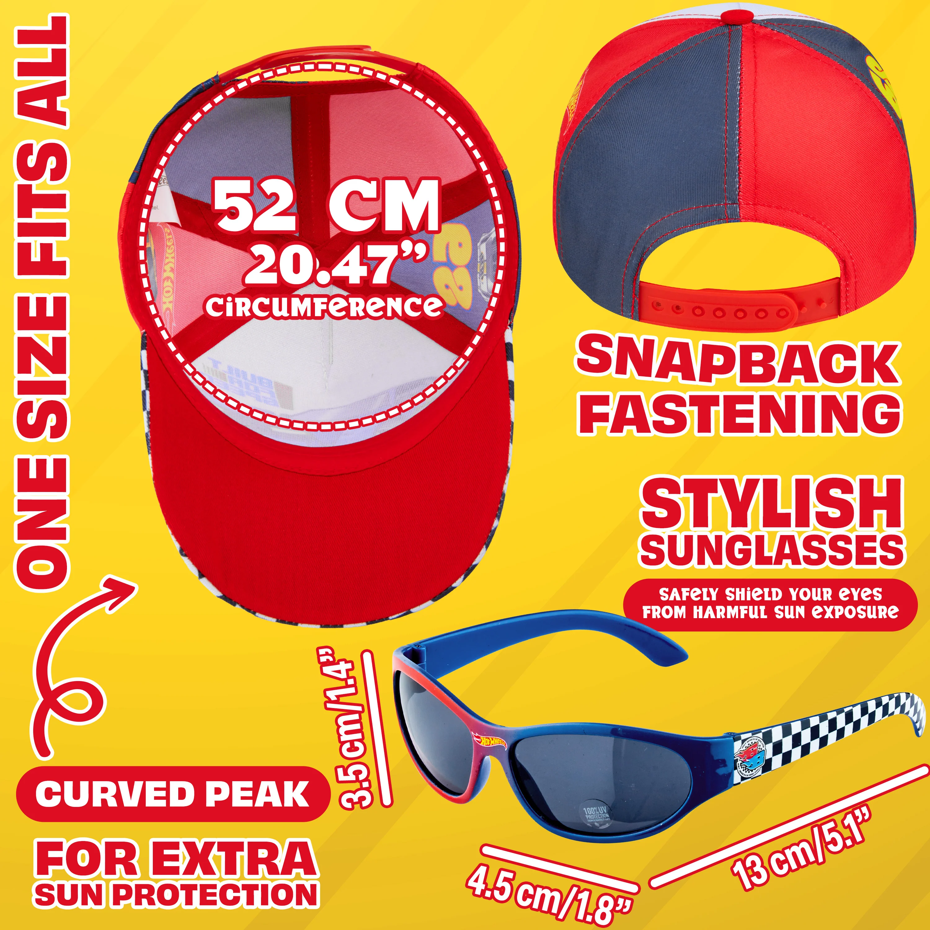 Get Trend Sunglasses Baseball Cap Set for Kids Breathable Adjustable Summer Hat - Image 6