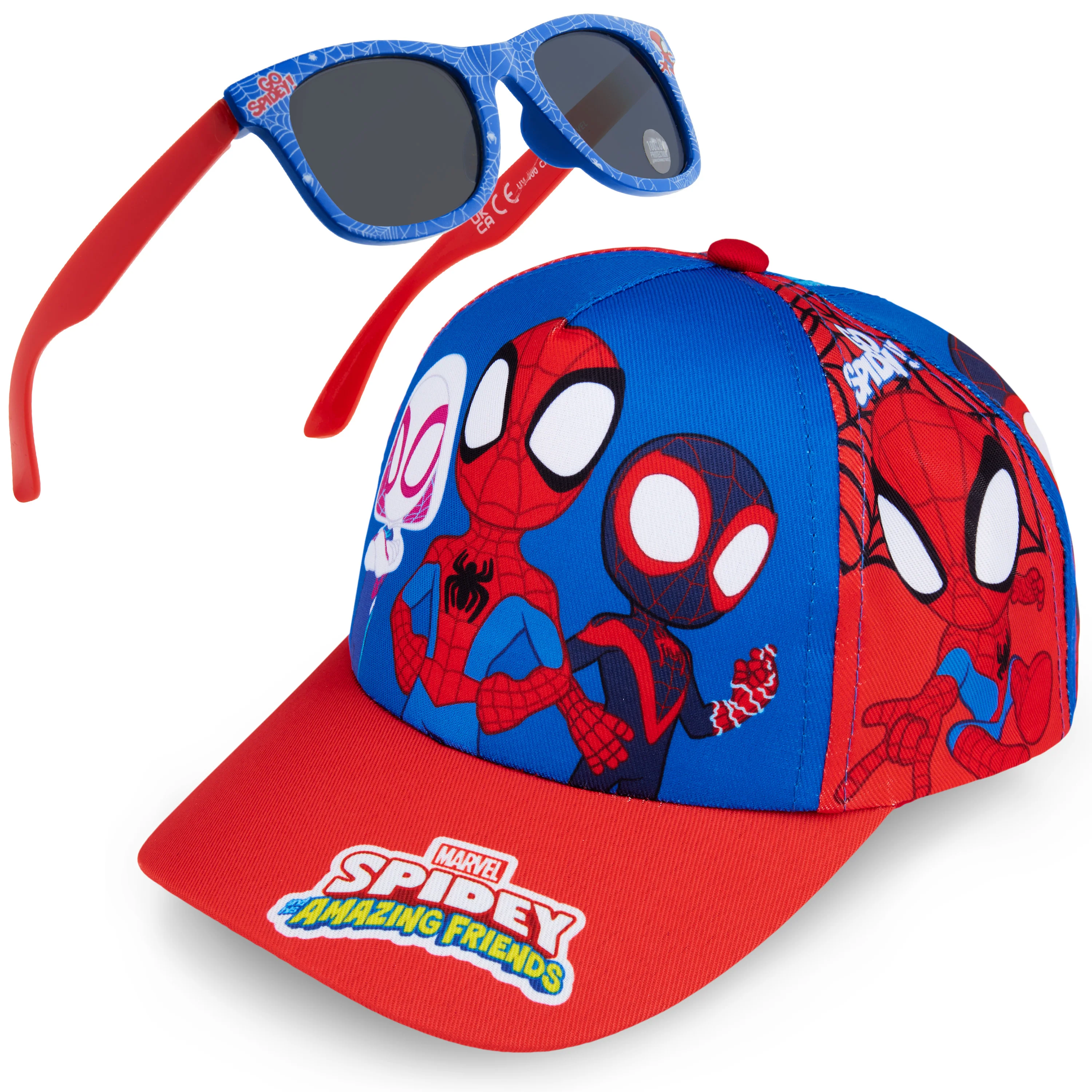 Get Trend Sunglasses Baseball Cap Set for Kids Breathable Adjustable Summer Hat