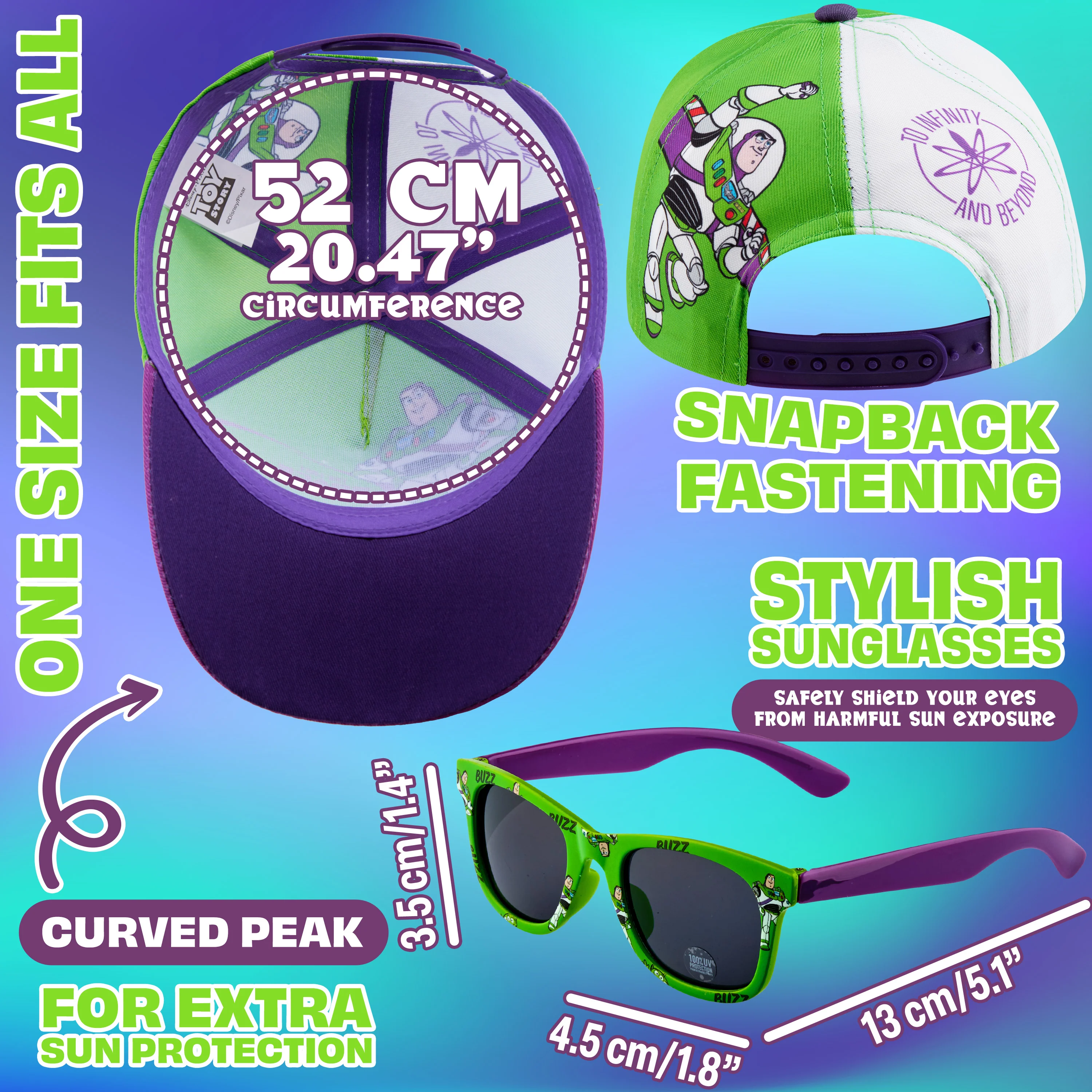 Get Trend Sunglasses Baseball Cap Set for Kids Breathable Adjustable Summer Hat - Image 6